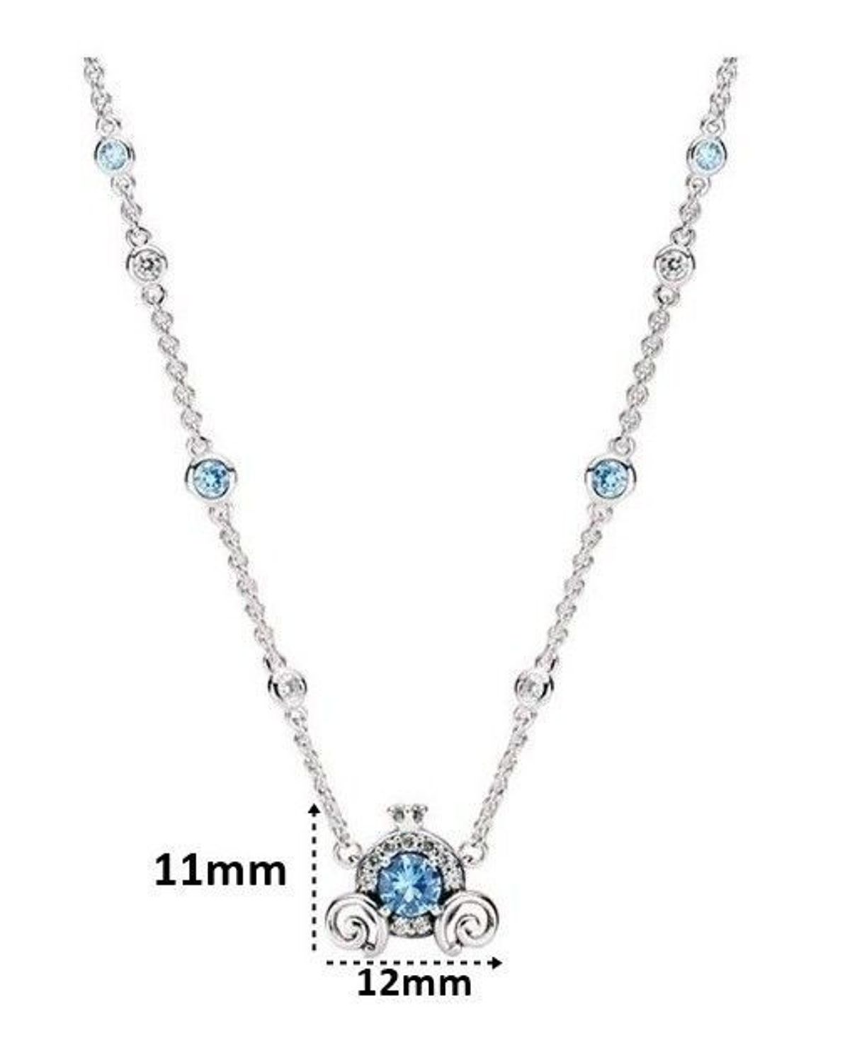 Srebrny naszyjnik damski celebrytka z niebieską cyrkonią 42 cm DIA-NSZ-IM0040922NSR-925 (1).jpg