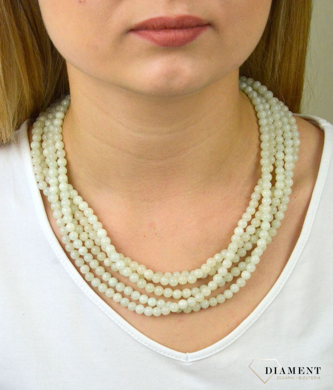 Naszyjnik damski kamienie naturalne Jasny Jadeit DIA-NSZ-JADEIT3-STAL.jpg