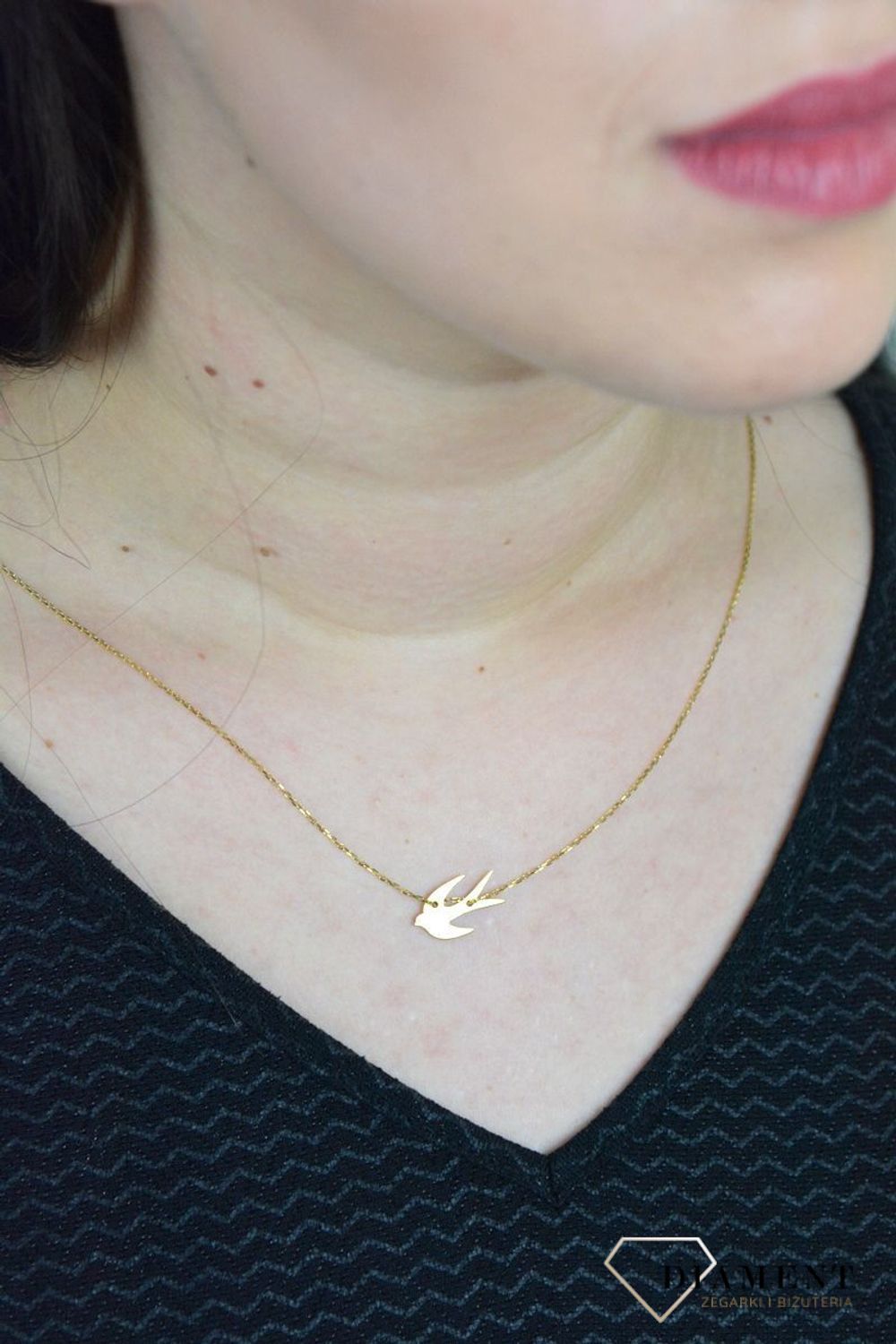 Srebrny naszyjnik celebrytka jaskółka DIA-NSZ-JASKOLKA-Z-925.jpg