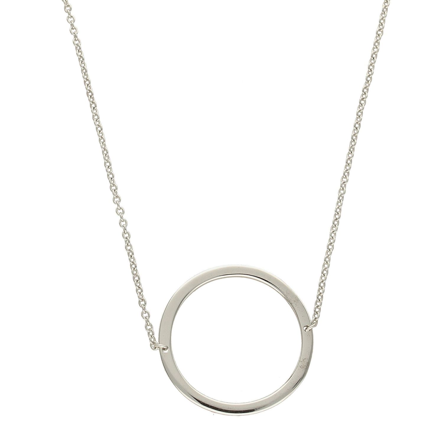 Srebrny naszyjnik celebrytka z zawieszką gładkie koło DIA-NSZ-KOLKO11-925.jpg