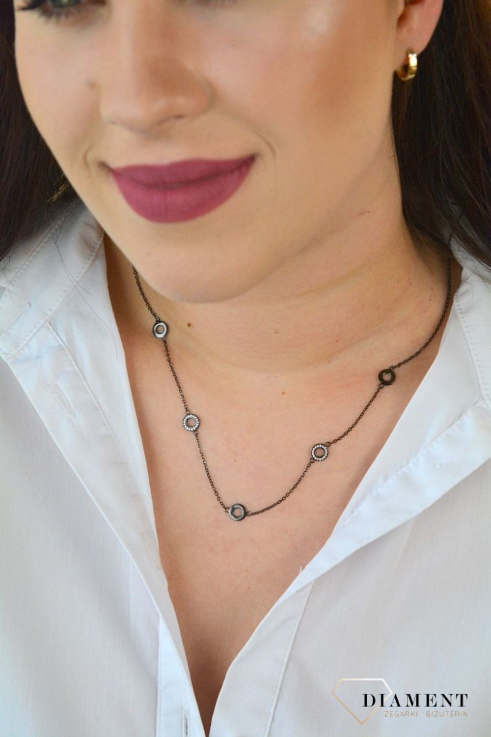 Naszyjnik srebrny kółka z czarnymi cyrkoniami DIA-NSZ-KOLKO12-925.jpg