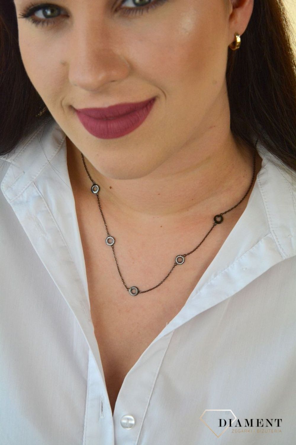 Naszyjnik srebrny kółka z czarnymi cyrkoniami DIA-NSZ-KOLKO12-925.jpg