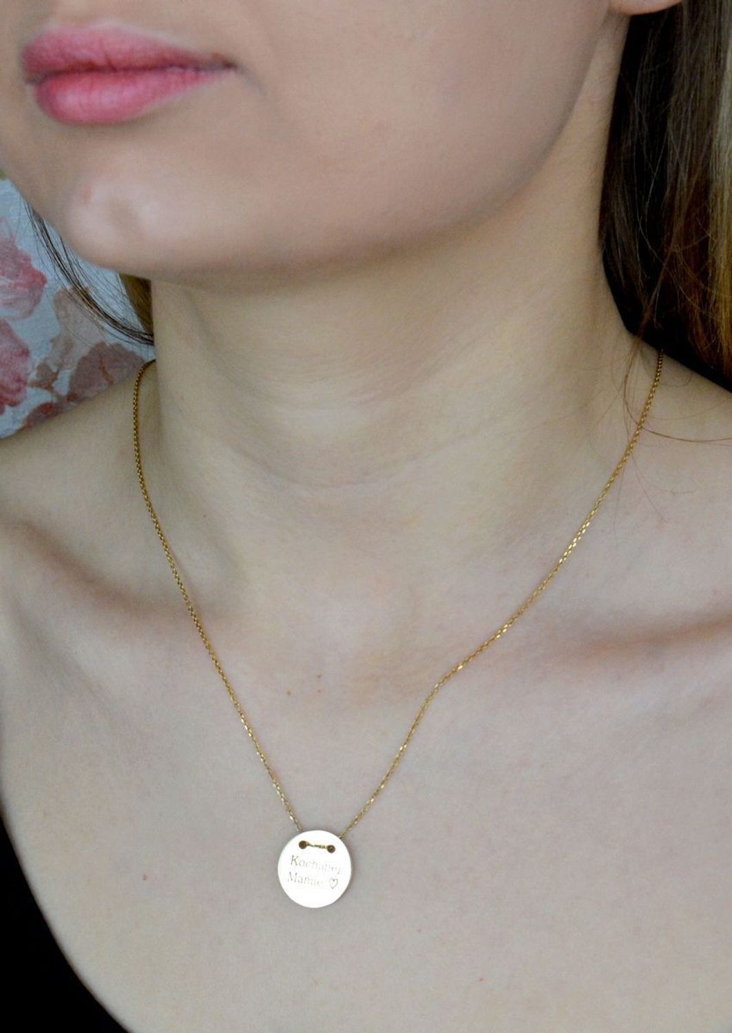 Naszyjnik damski pokryty złotem celebrytka 'Kochanej mamie' Prezent dla Mamy DIA-NSZ-KOLKO14-MAMA-92.jpg