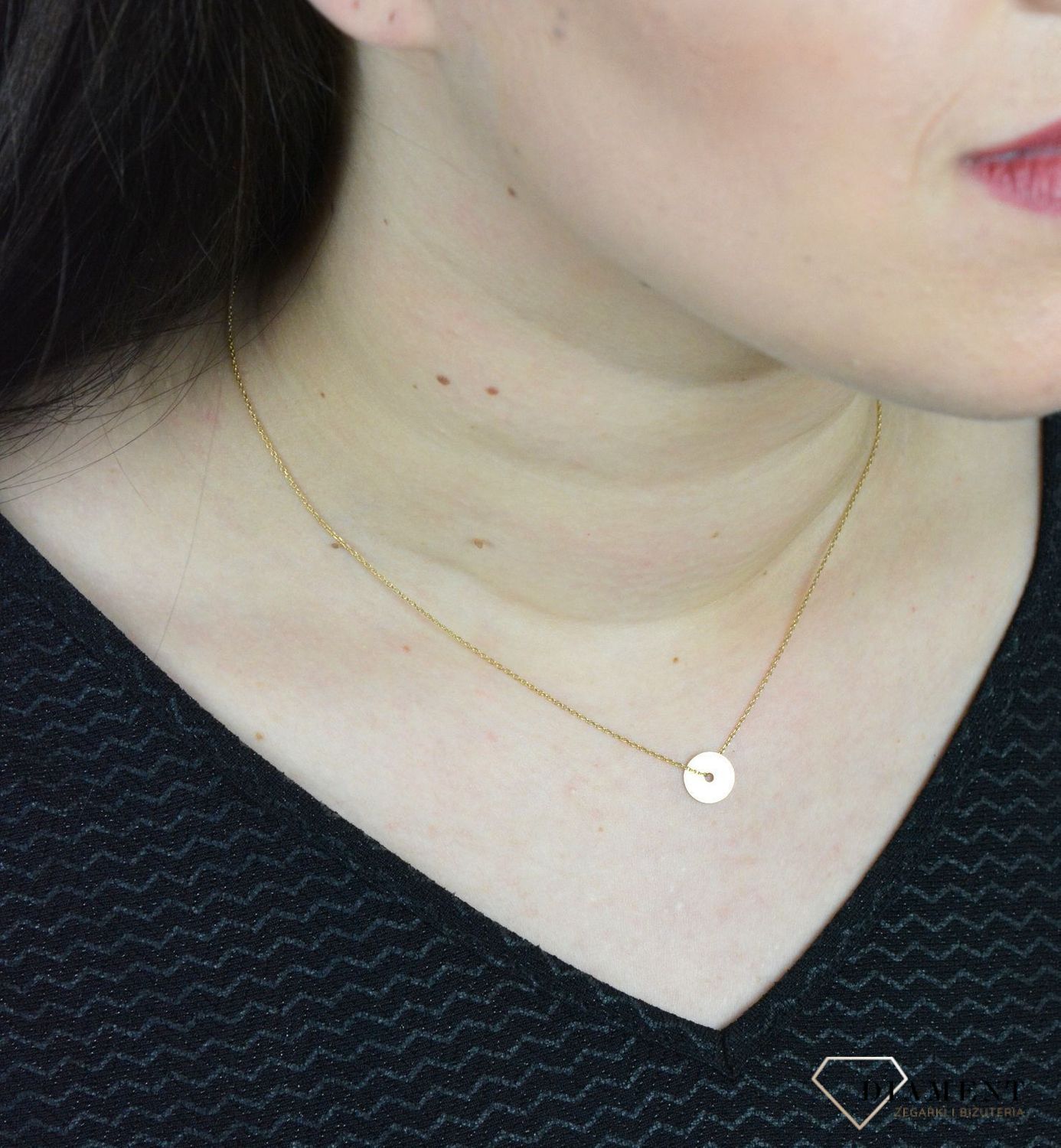 Srebrny naszyjnik celebrytka gładkie koło DIA-NSZ-KOLKO18-Z-925.jpg