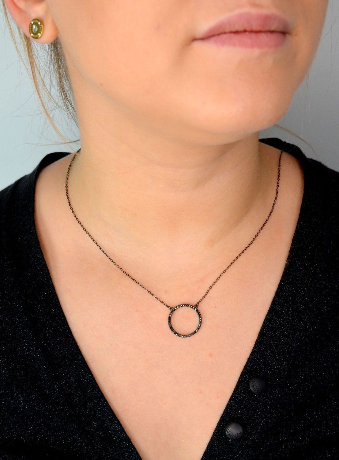 Srebrny naszyjnik celebrytka rutynowane duże kółko DIA-NSZ-KOLKO3-925.jpg