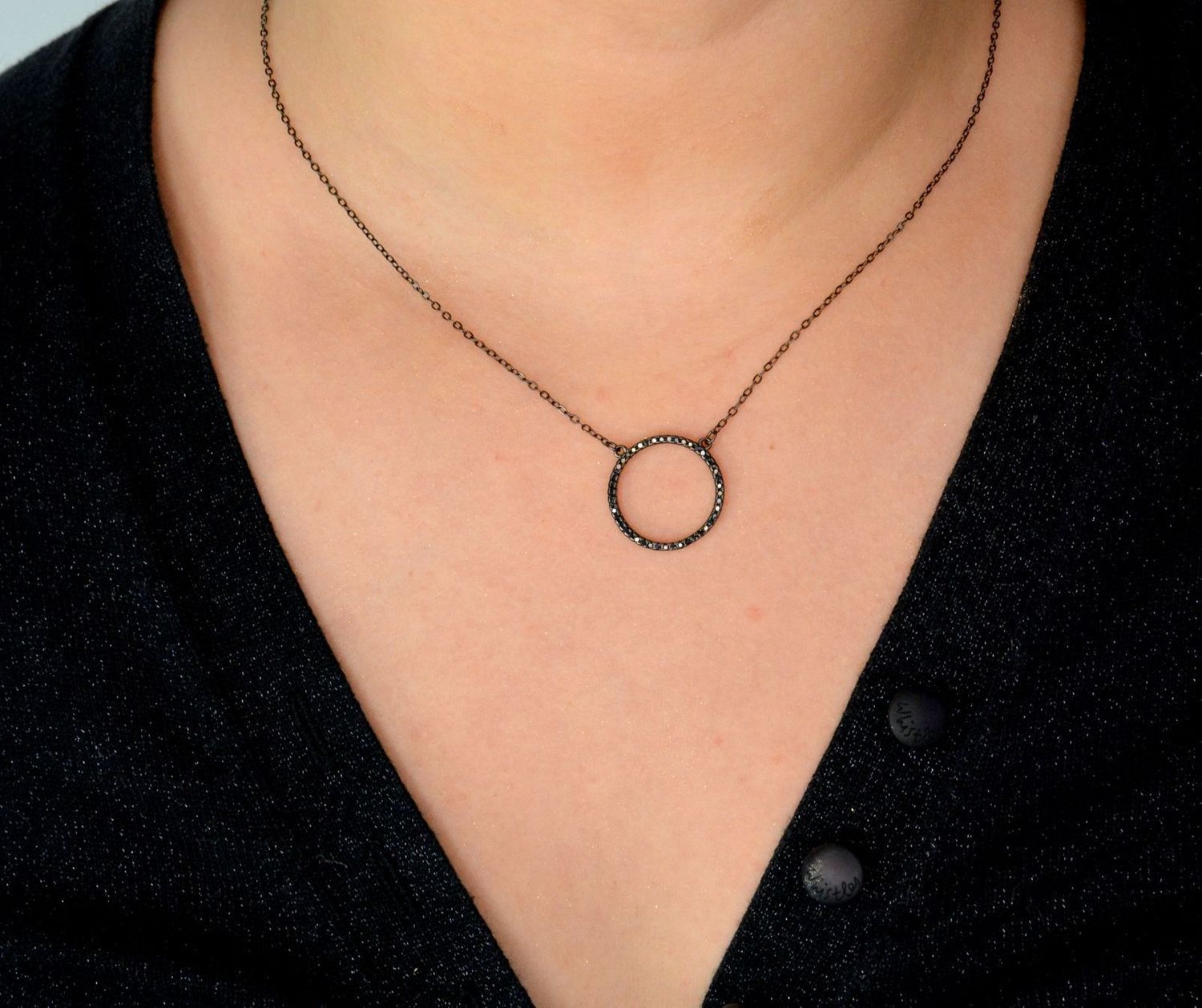 Srebrny naszyjnik celebrytka rutynowane duże kółko DIA-NSZ-KOLKO3-925.jpg