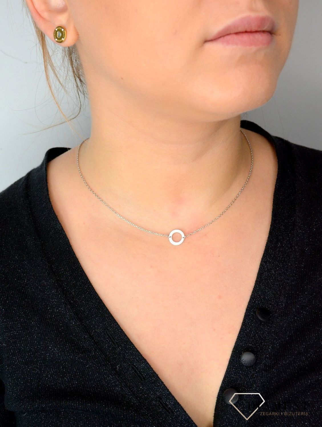 Srebrny naszyjnik celebrytka gładkie kółko DIA-NSZ-KOLKO4-925.jpg