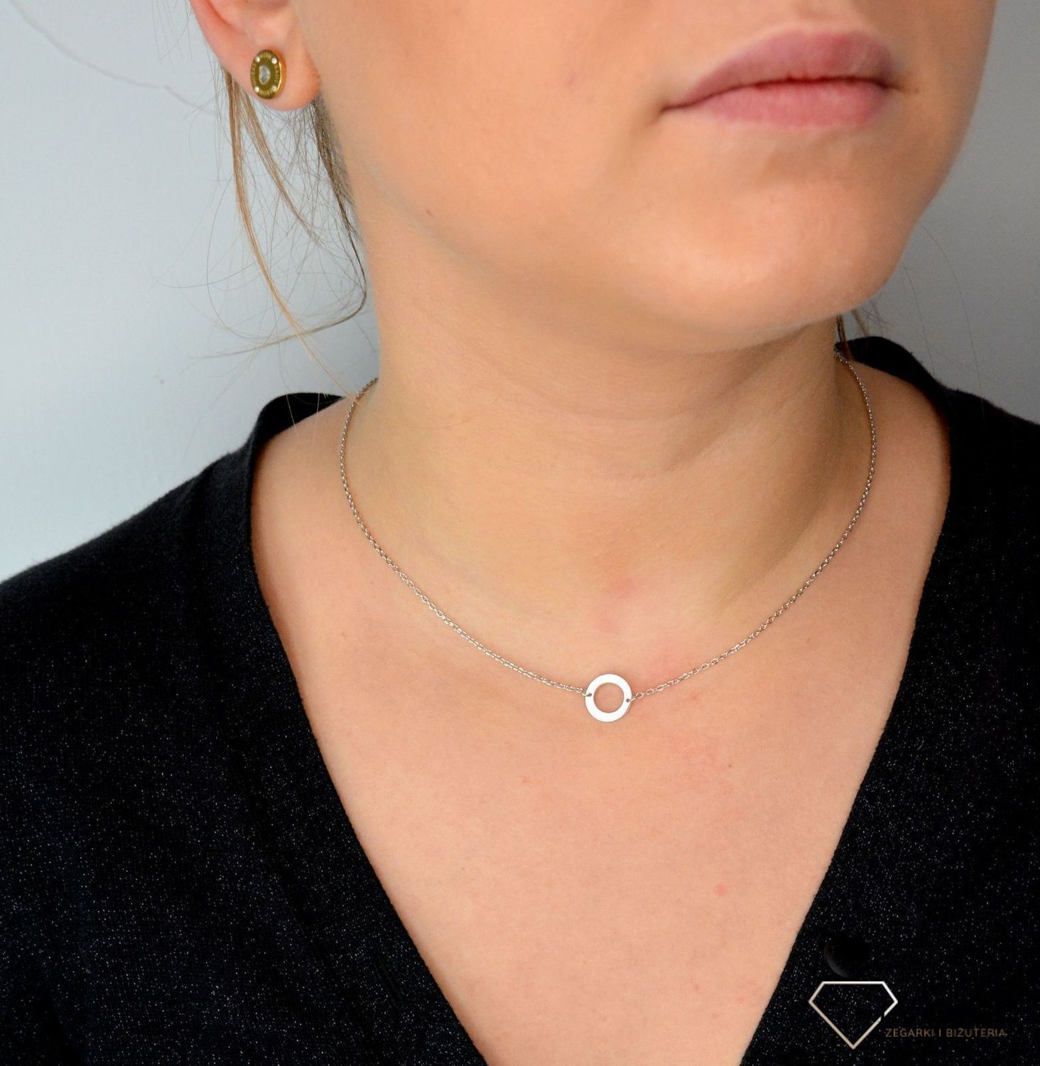 Srebrny naszyjnik celebrytka gładkie kółko DIA-NSZ-KOLKO4-925.jpg