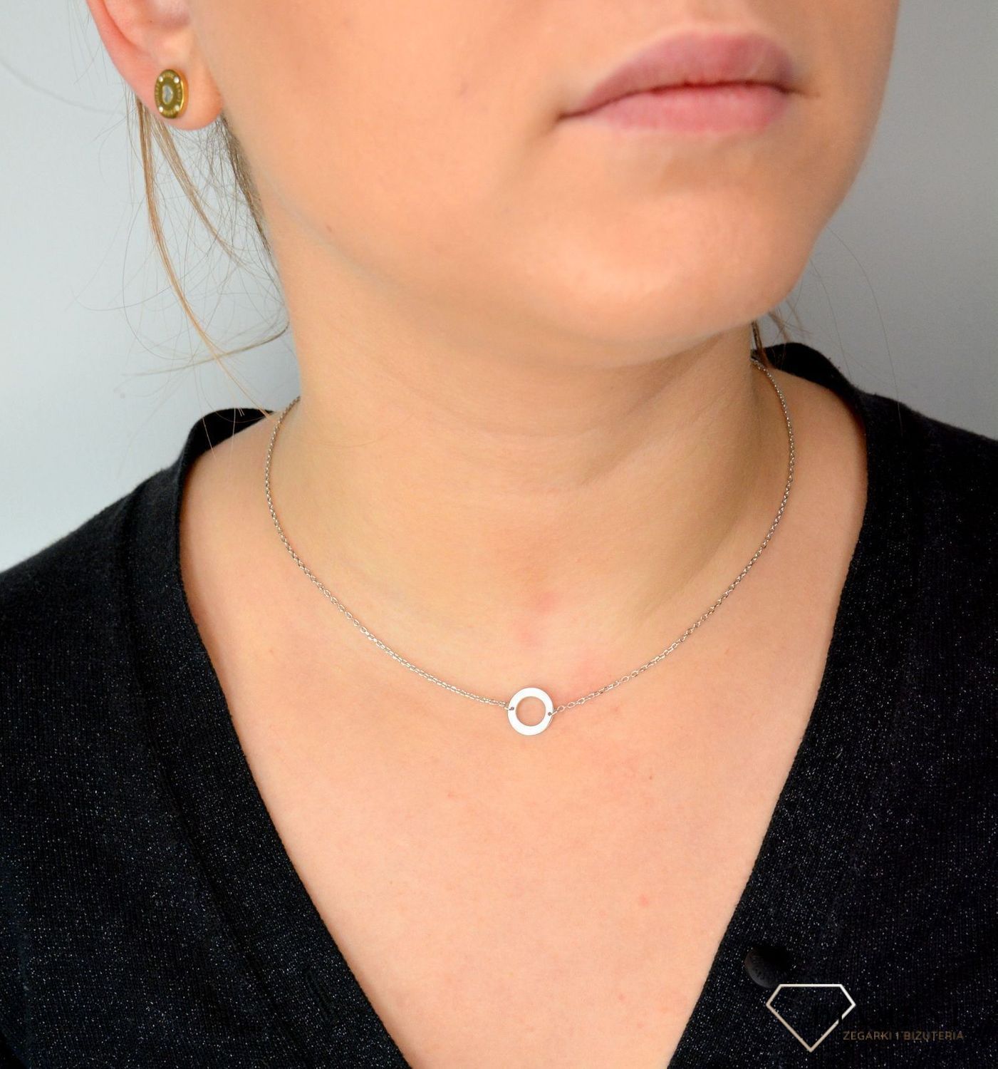 Srebrny naszyjnik celebrytka gładkie kółko DIA-NSZ-KOLKO4-925.jpg