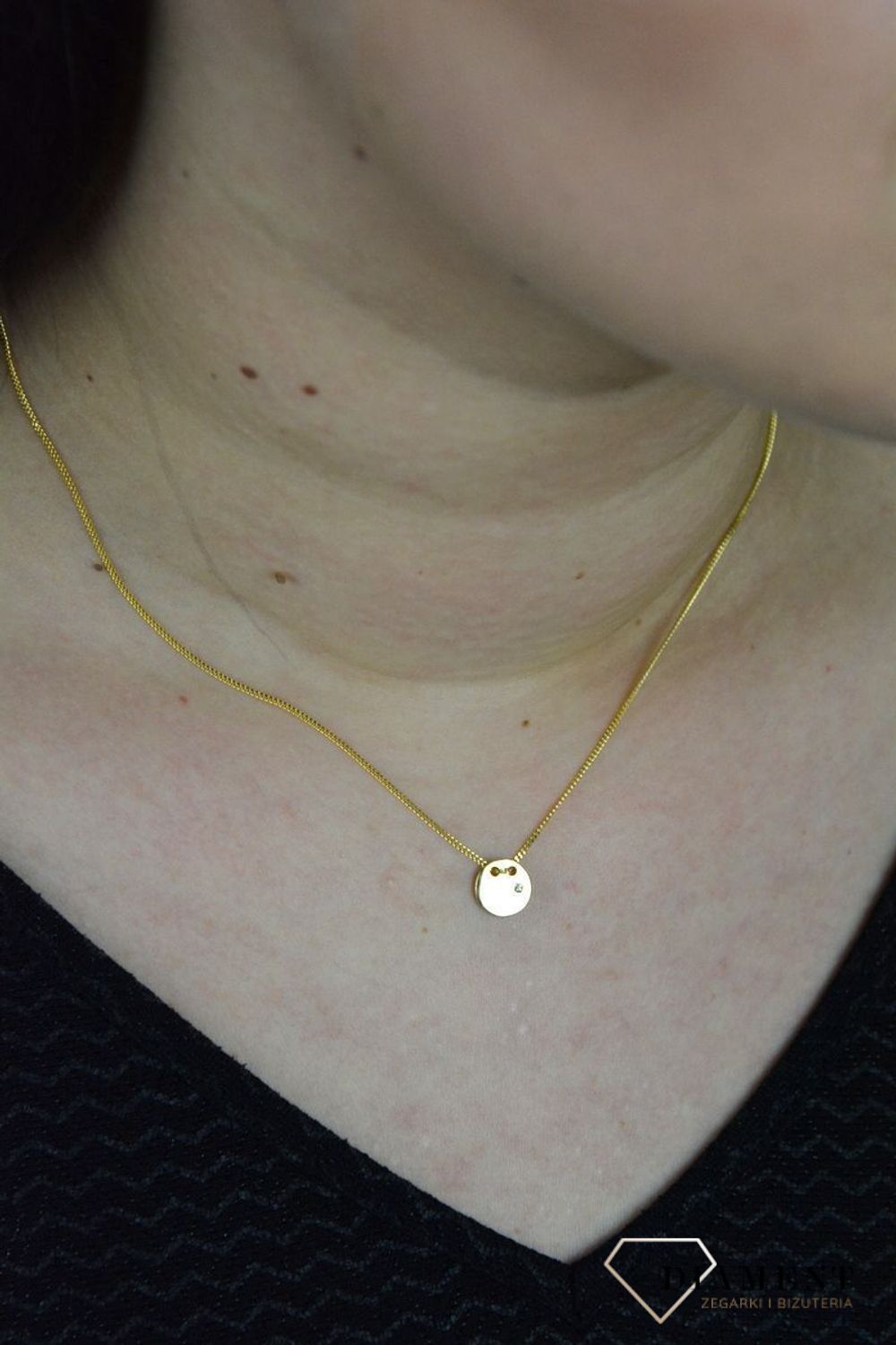 Srebrny naszyjnik celebrytka koło z cyrkonią DIA-NSZ-KOLKO5-Z-925.jpg