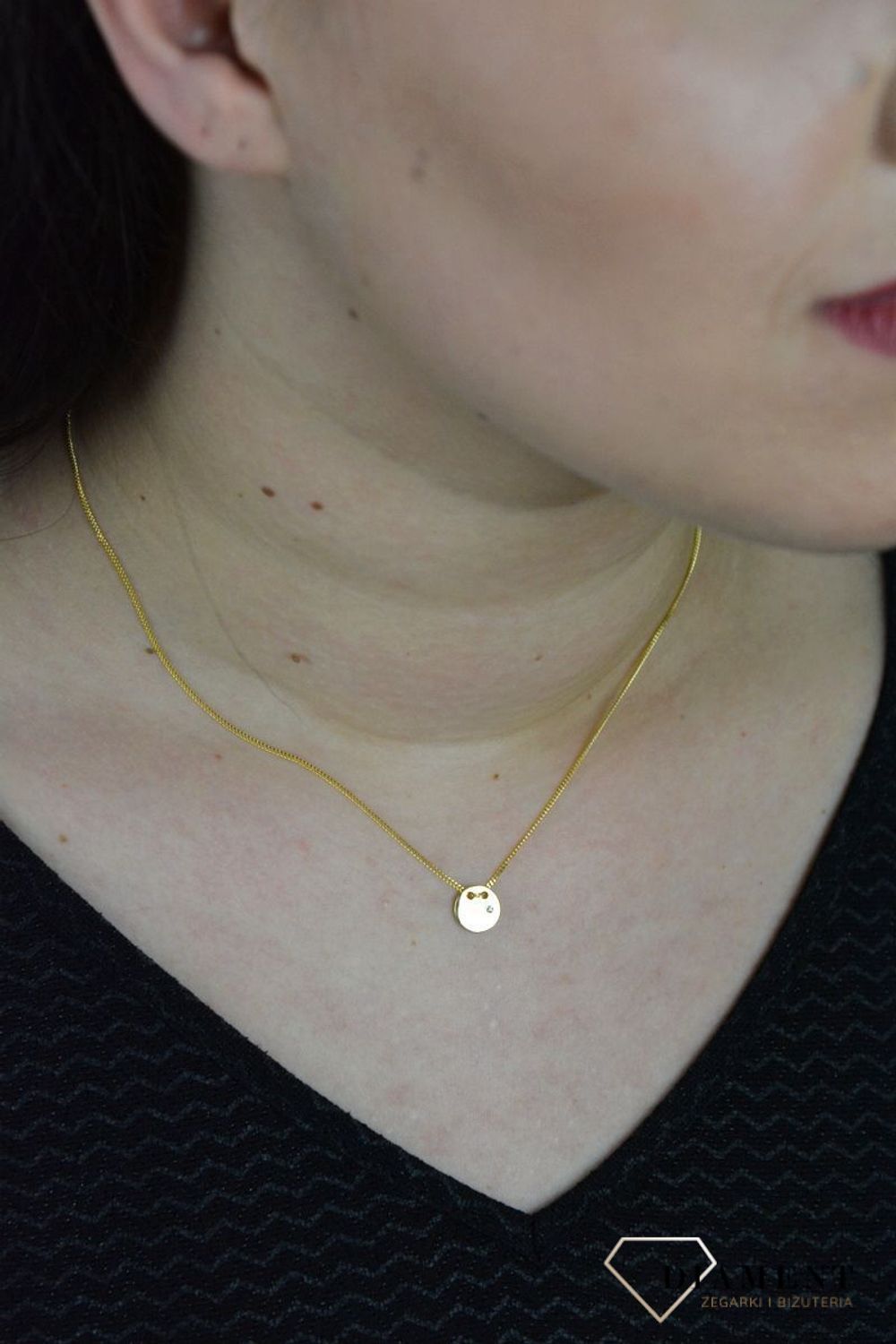 Srebrny naszyjnik celebrytka koło z cyrkonią DIA-NSZ-KOLKO5-Z-925.jpg