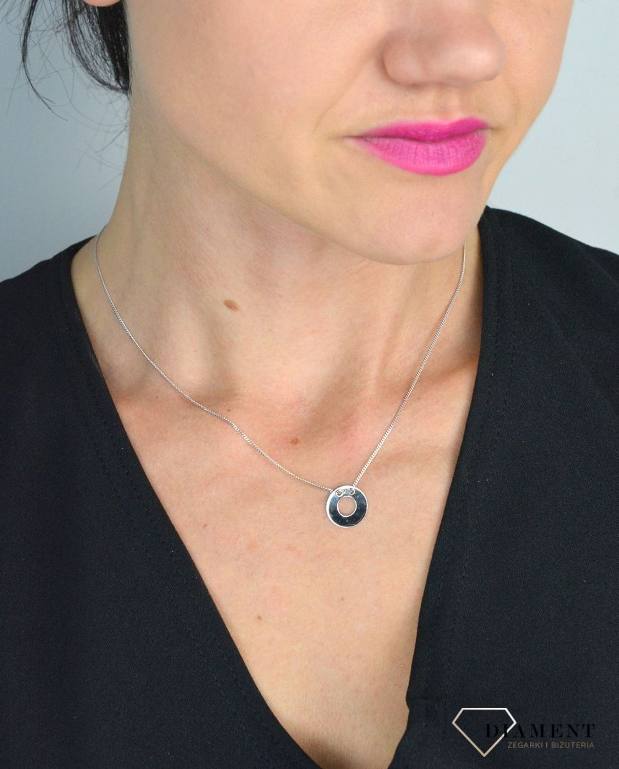 Srebrny naszyjnik celebrytka kółko z dziurką DIA-NSZ-KOLKO7-925.jpg