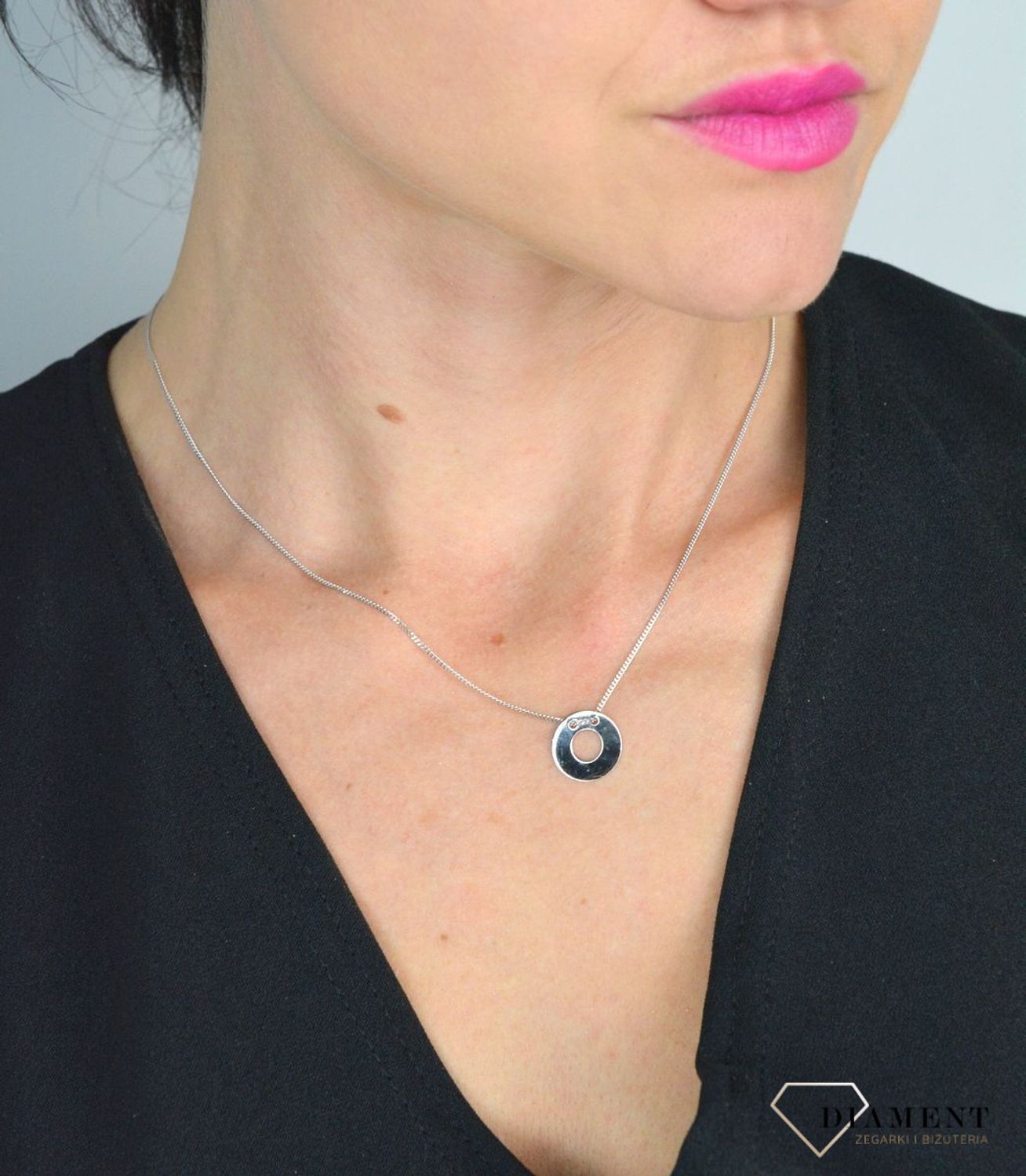 Srebrny naszyjnik celebrytka kółko z dziurką DIA-NSZ-KOLKO7-925.jpg