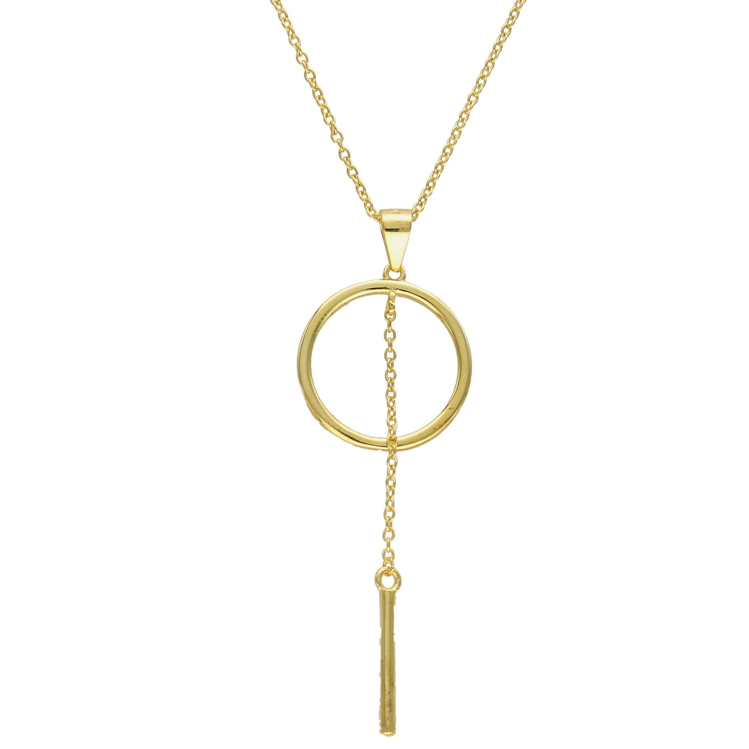 Naszyjnik kółeczko z patykiem pozłacane DIA-NSZ-KOLKO9-925.jpg