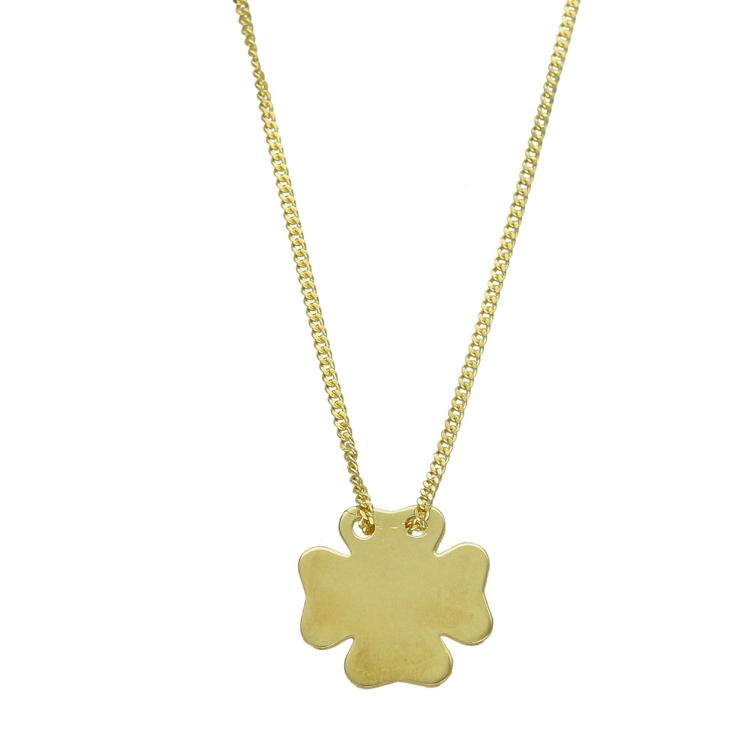 Naszyjnik celebrytka pozłacana z koniczynką DIA-NSZ-KONICZYNKA1-Z925.jpg