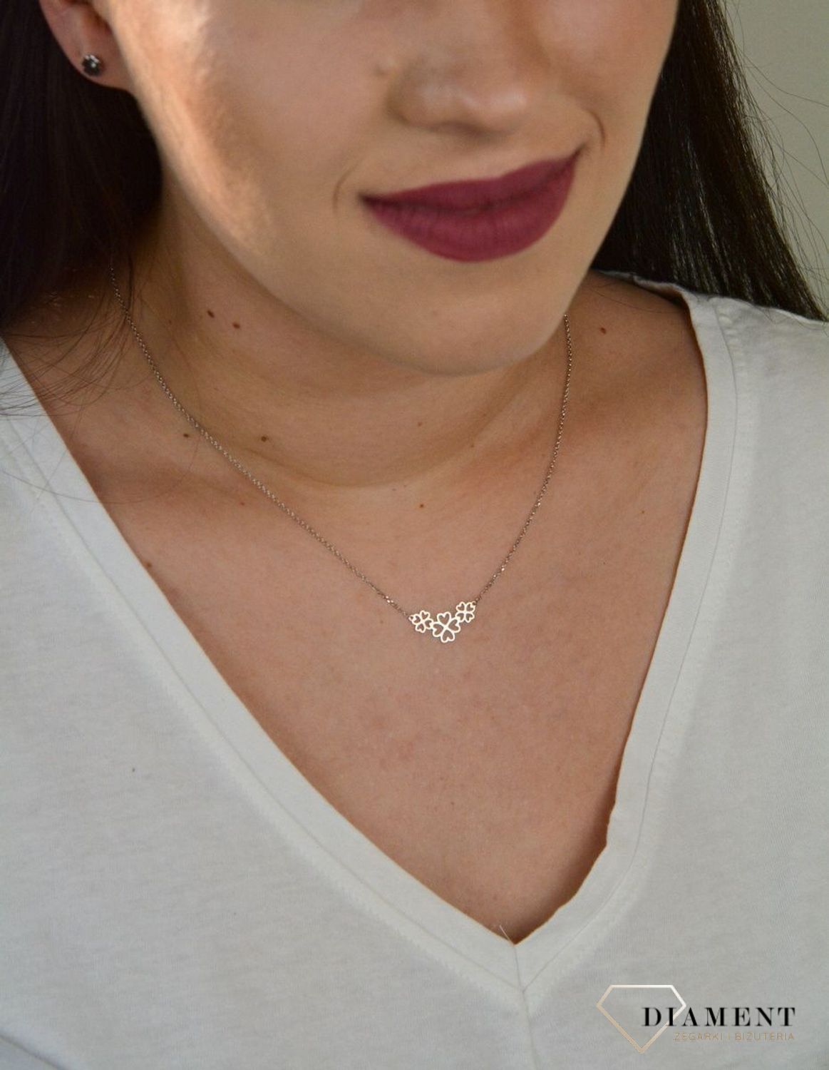 Srebrny naszyjnik celebrytka trzy kwiatki DIA-NSZ-KONICZYNKA4-925.jpg
