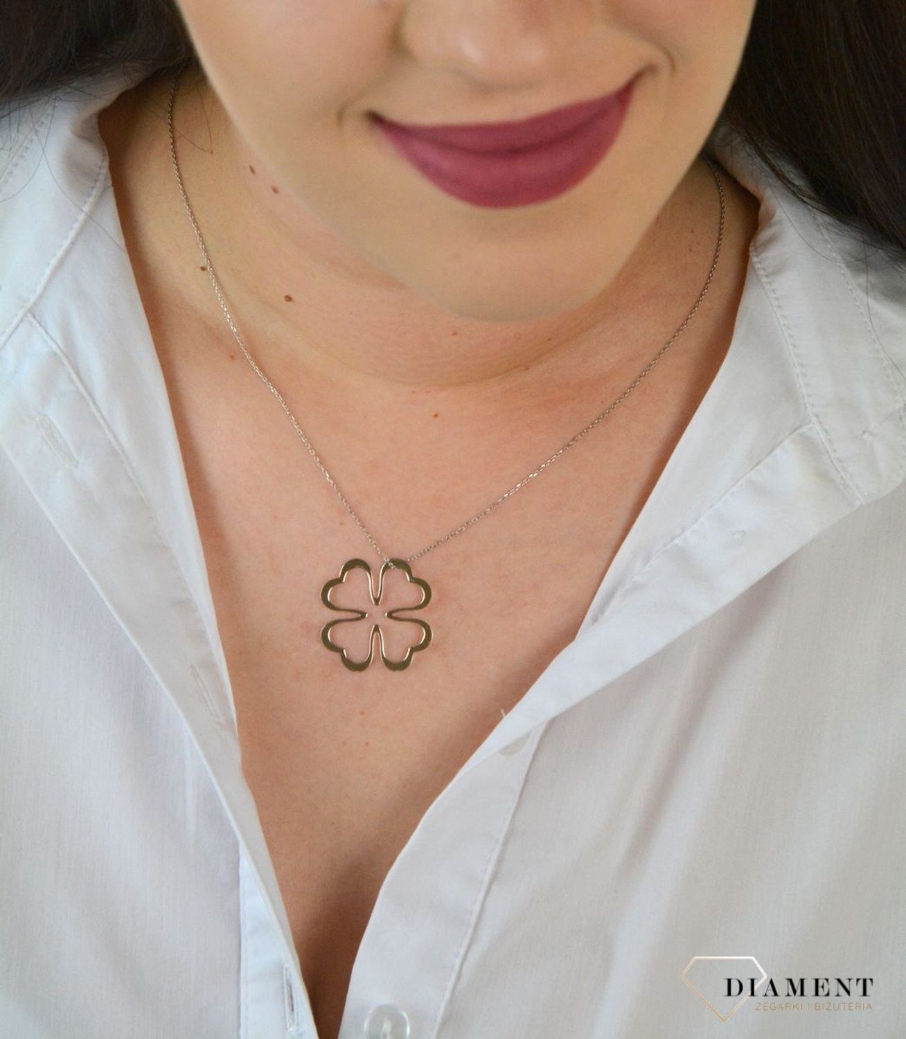 Srebrny naszyjnik celebrytka z zawieszką kwiatki DIA-NSZ-KONICZYNKA7-925.jpg