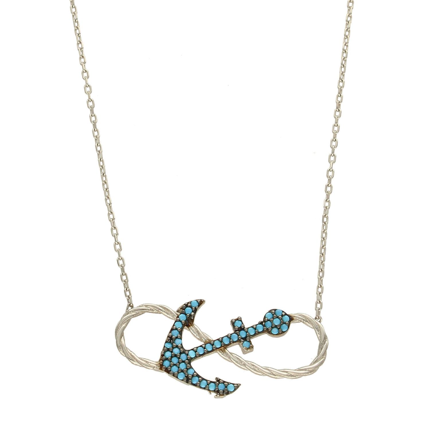 Naszyjnik srebrna celebrytka kotwica z nieskończonością DIA-NSZ-KOTWICA2-925.jpg