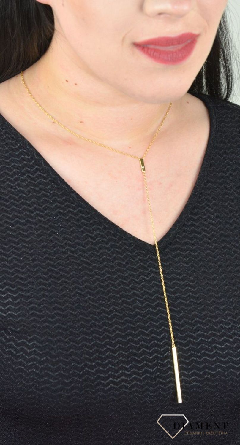 Naszyjnik pozłacany krawatka  DIA-NSZ-KRAWATKA12-925.jpg