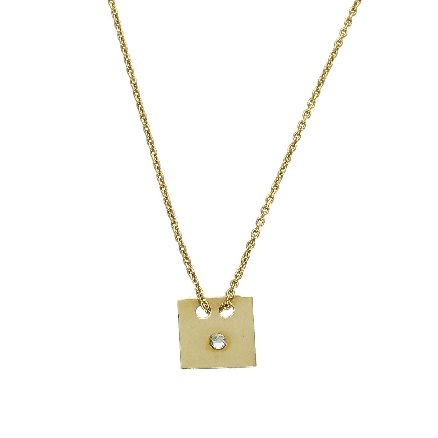 Srebrny naszyjnik celebrytka pozłacany kwadrat z cyrkonią DIA-NSZ-KWADRAT-925.jpg