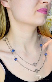 Naszyjnik srebrny z kamieniem naturalnym Lapis Lazuli DIA-NSZ-LAPIS-LAZULI-925. Naszyjnik z pięknym niebieskim kamieniem idealnie sprawdzi się do codziennych, letnich stylizacji. Naszyjnik wykonany z najwyższej próby srebra 92.JPG