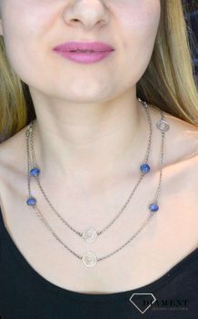 Naszyjnik srebrny z kamieniem naturalnym Lapis Lazuli DIA-NSZ-LAPIS-LAZULI-925. Naszyjnik z pięknym niebieskim kamieniem idealnie sprawdzi się do codziennych, letnich stylizacji. Naszyjnik wykonany z najwyższej próby srebra 925 (1).JPG
