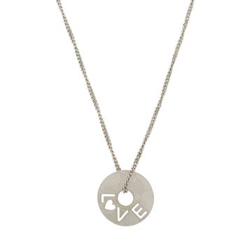 Srebrny naszyjnik celebrytka kółko z napisem LOVE DIA-NSZ-LOVE1-925.jpg