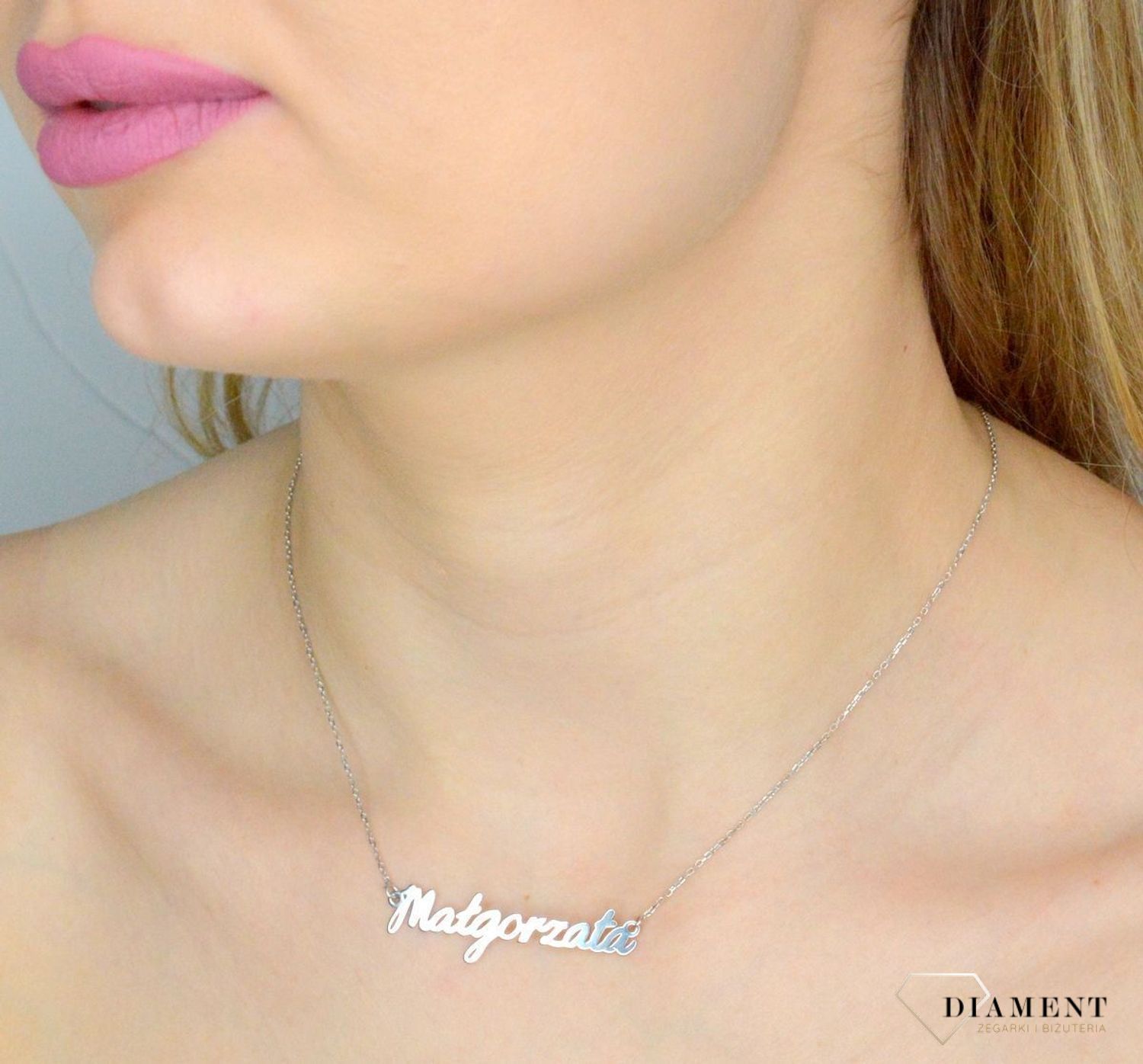 Naszyjnik damski z imieniem Małgorzata 925 srebrna celebrytka DIA-NSZ-MAŁGORZATACELR-925. Naszyjnik damski z imieniem. Naszyjnik damski Małgorzata. Srebrna celebrytka z imieniem Małgorzata. Srebrna celebrytka z imieniem na p.jpg