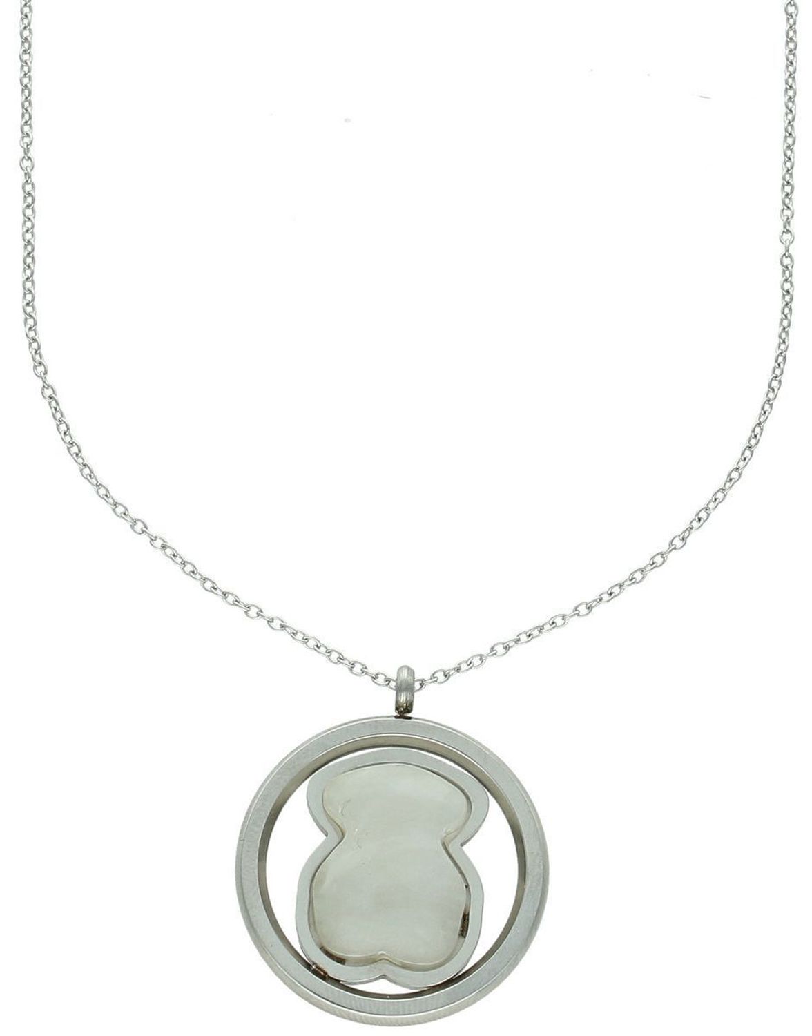 naszyjnik damski stalowy, naszyjnik z misiem, biżuteria ze stali, prezent dla kobiety, stalowy naszyjnik z zawieszką, Tuos biżuteria, naszyjnik modowy, naszyjnik perłowy, biżuteria dla niej 1.jpg