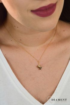 Naszyjnik celebrytka pozłacana z motylkami  DIA-NSZ-MOTYL5-925 ✓Pozłacane Naszyjniki Damskie w Sklepie z Biżuterią zegarki-diament (1).JPG