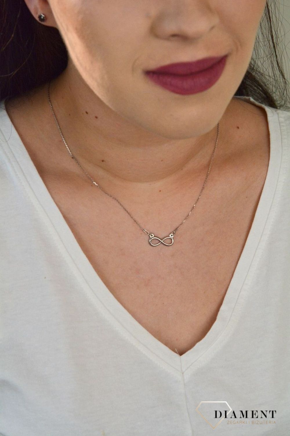 Srebrny naszyjnik celebrytka znak nieskończoności DIA-NSZ-NIESKONCZONOSC5-925.jpg