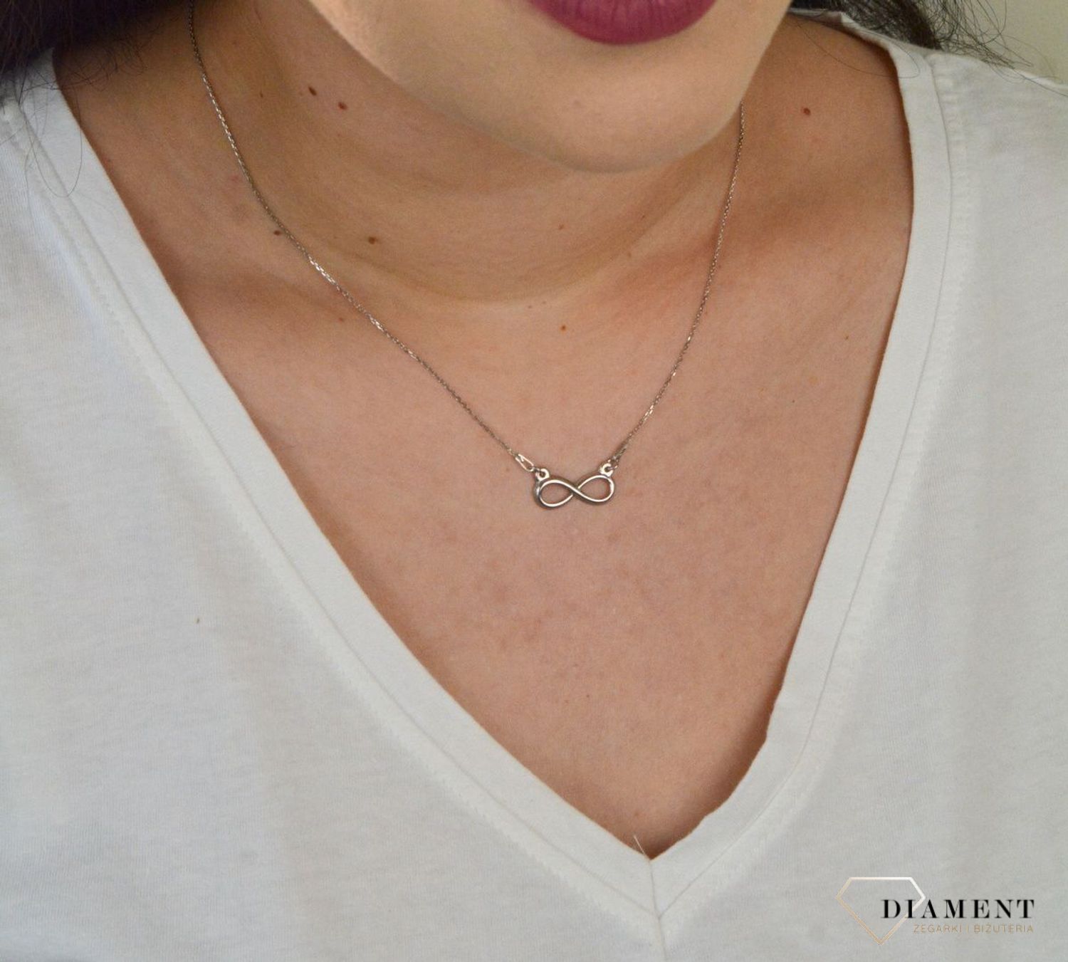 Srebrny naszyjnik celebrytka znak nieskończoności DIA-NSZ-NIESKONCZONOSC5-925.jpg