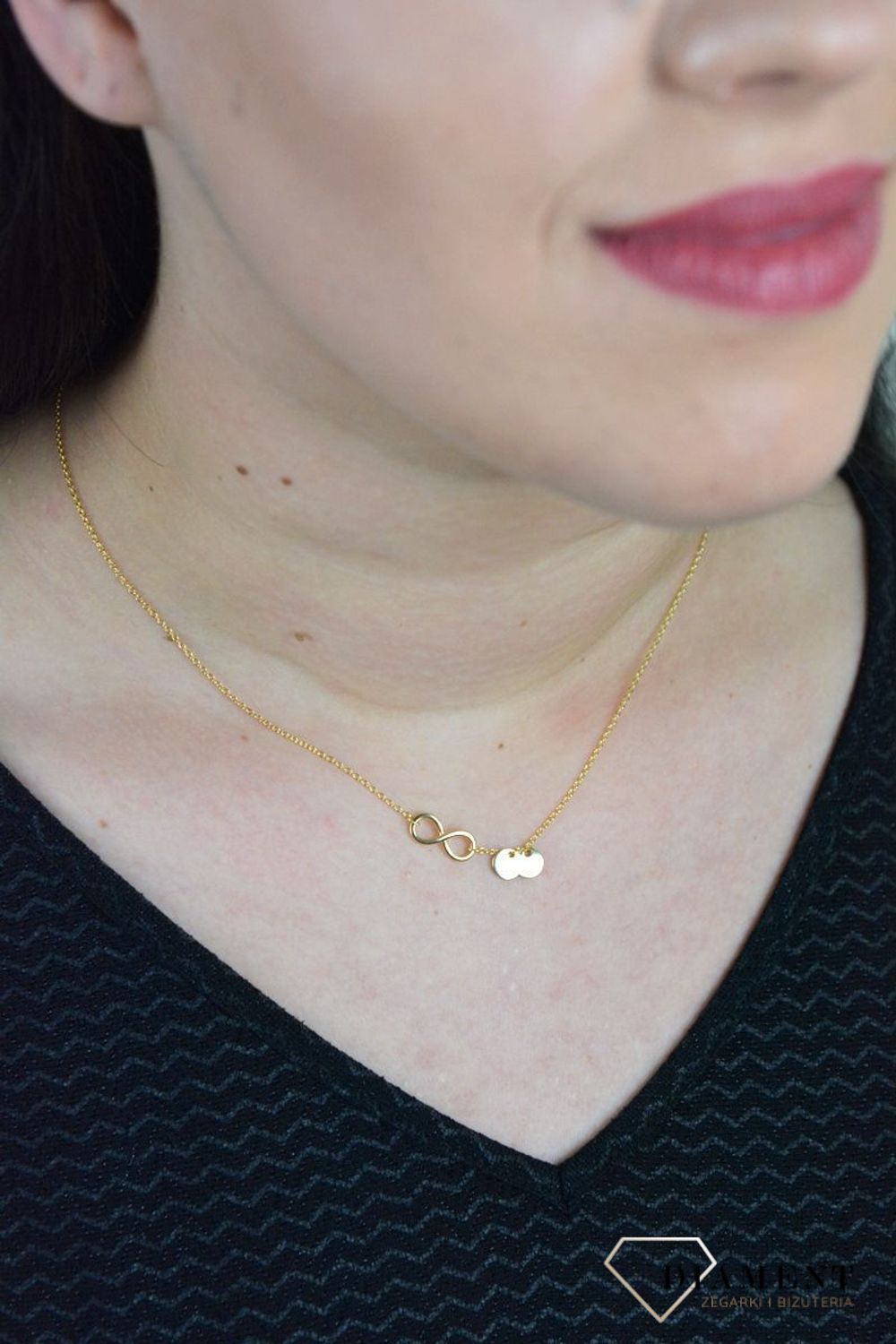 Srebrny naszyjnik celebrytka znak nieskończoności DIA-NSZ-NIESKONCZONOSC6-925.jpg