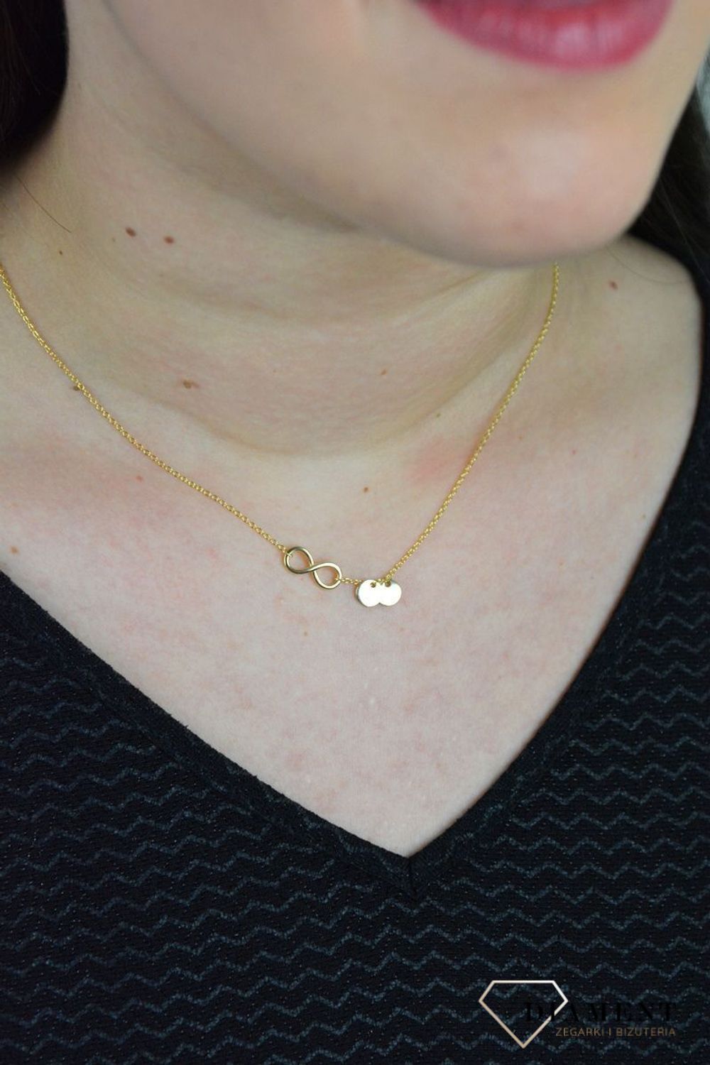 Srebrny naszyjnik celebrytka znak nieskończoności DIA-NSZ-NIESKONCZONOSC6-925.jpg