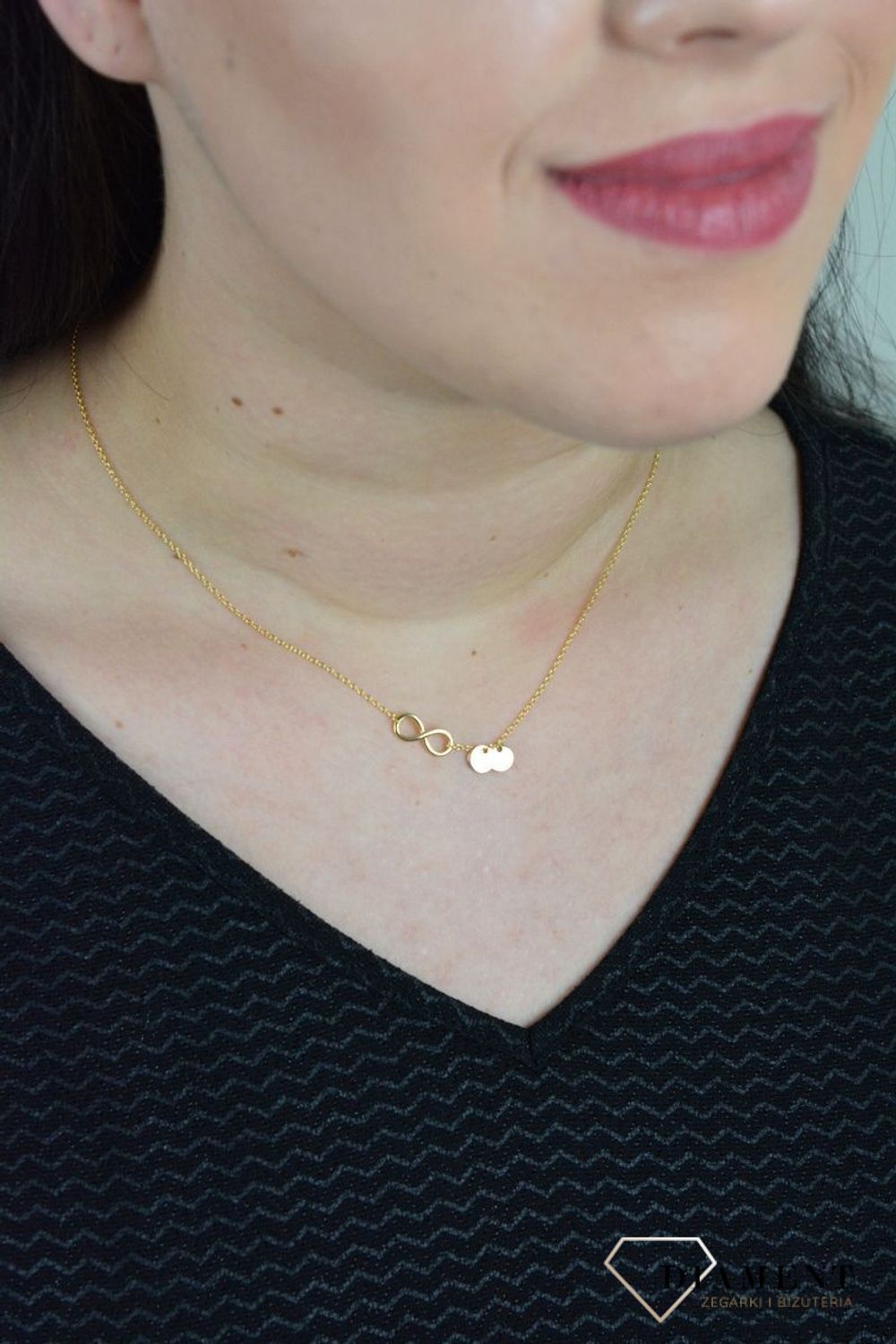 Srebrny naszyjnik celebrytka znak nieskończoności DIA-NSZ-NIESKONCZONOSC6-925.jpg