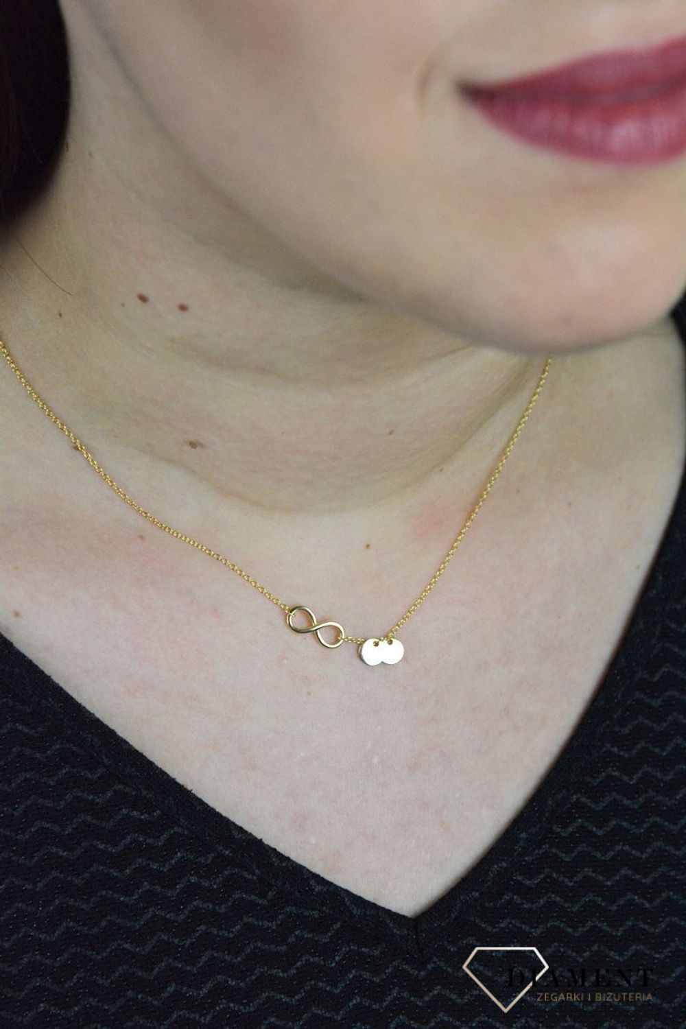 Srebrny naszyjnik celebrytka znak nieskończoności DIA-NSZ-NIESKONCZONOSC6-925.jpg