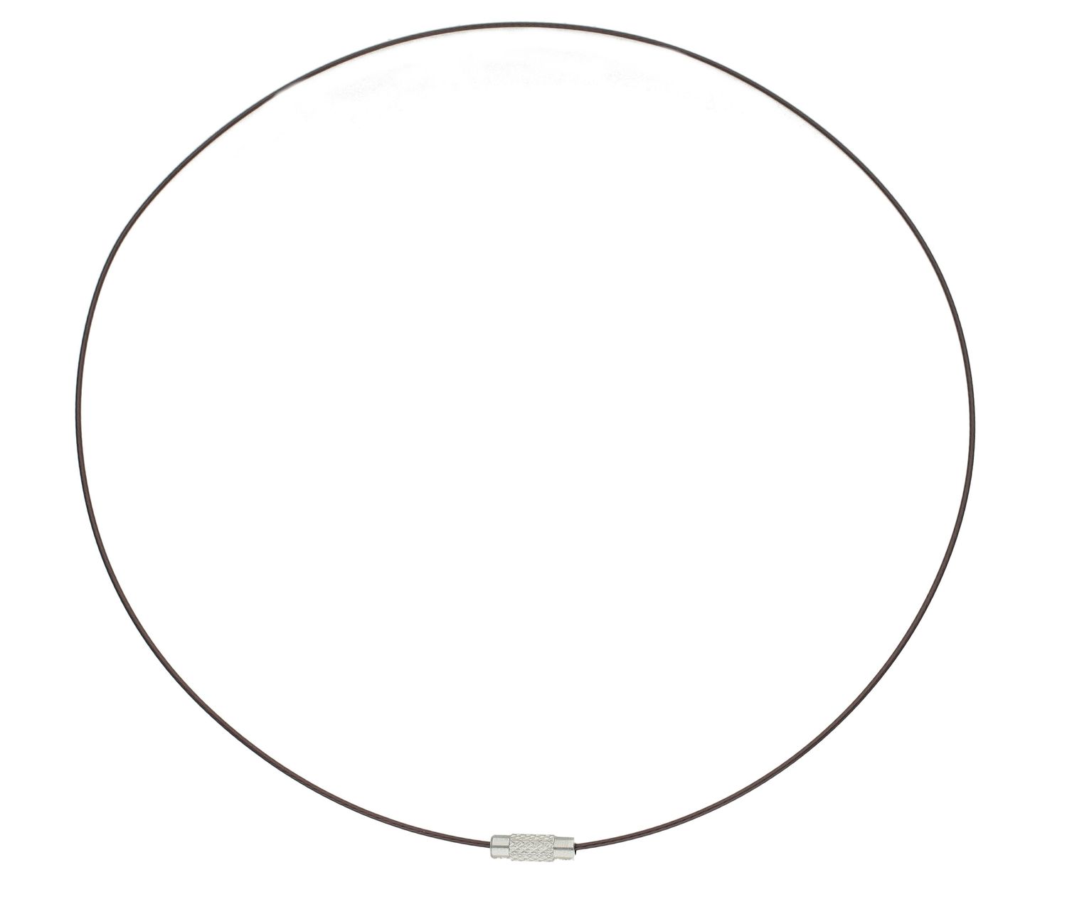 Modny naszyjnik typu choker z czarnej żyłki o długości 45 cm. Stalowe zakręcane końcówki. Idealny do letnich i festiwalowych stylizacji – sprawdź!11.jpg