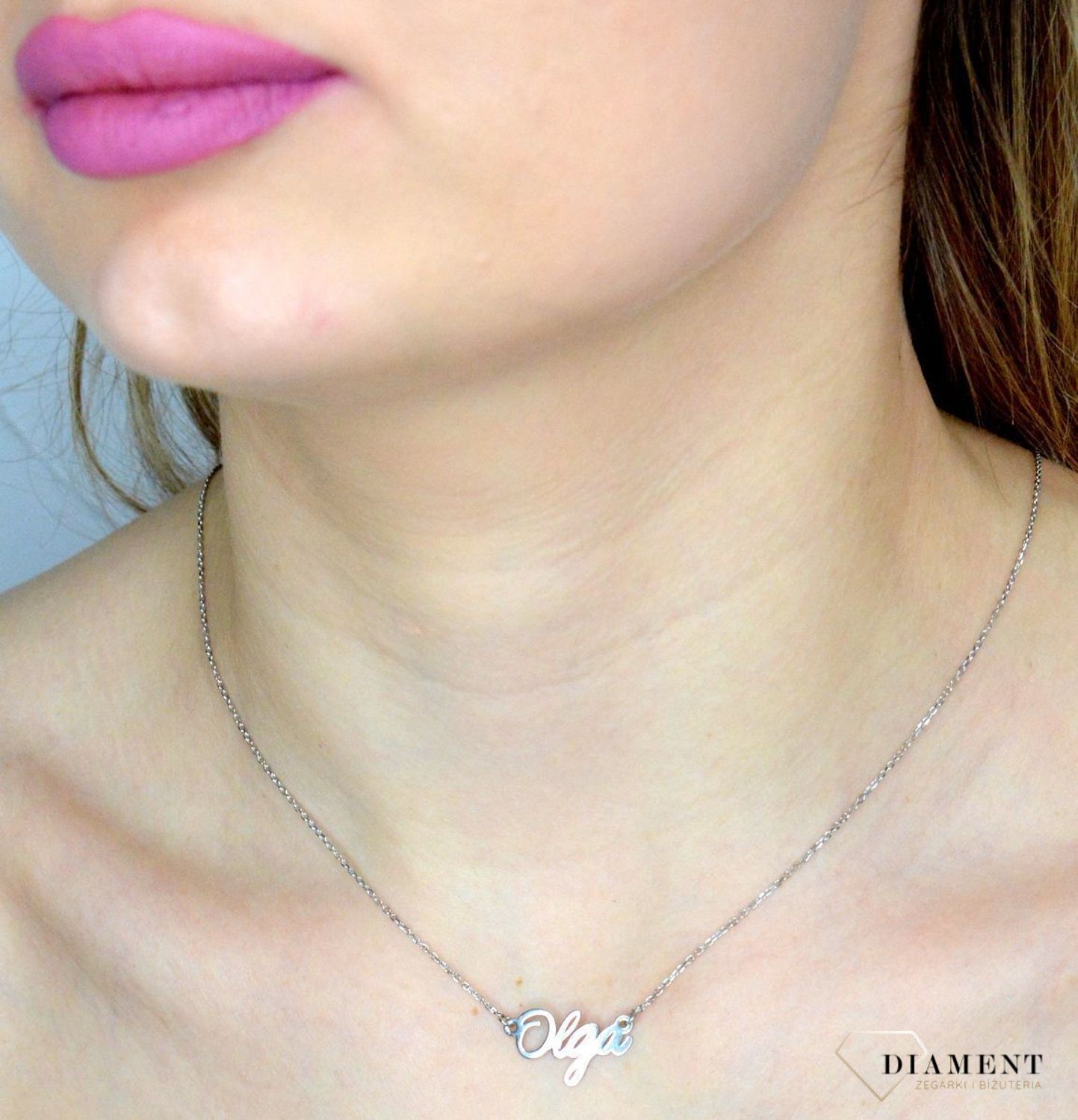 Naszyjnik damski z imieniem Olga 925 srebrna celebrytka DIA-NSZ-OLGACELR-925.jpg