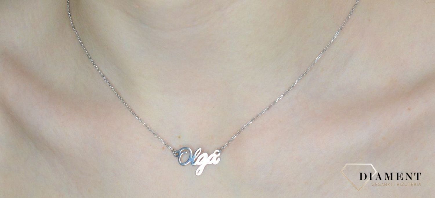 Naszyjnik damski z imieniem Olga 925 srebrna celebrytka DIA-NSZ-OLGACELR-925.jpg