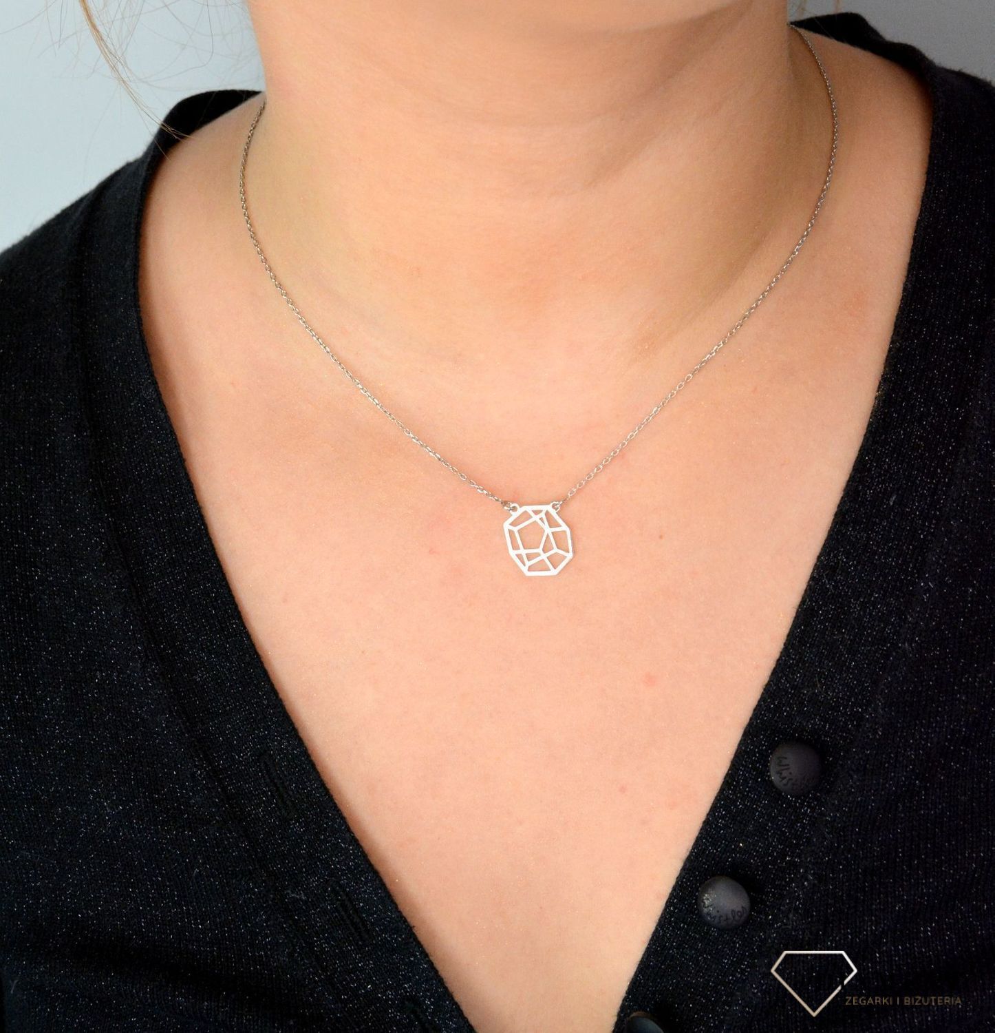 Srebrny naszyjnik celebrytka z origami DIA-NSZ-ORIGAMI1-925.jpg