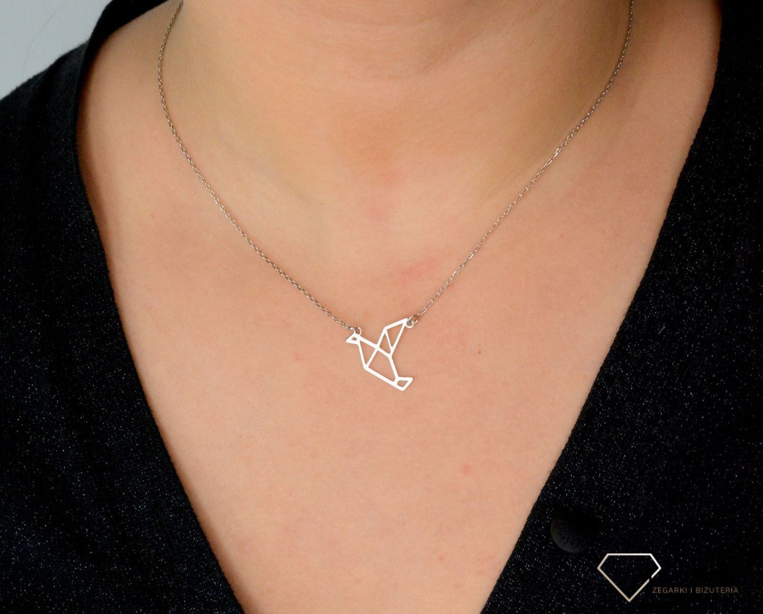 Srebrny naszyjnik celebrytka jaskółka origami DIA-NSZ-ORIGAMI7-925.jpg