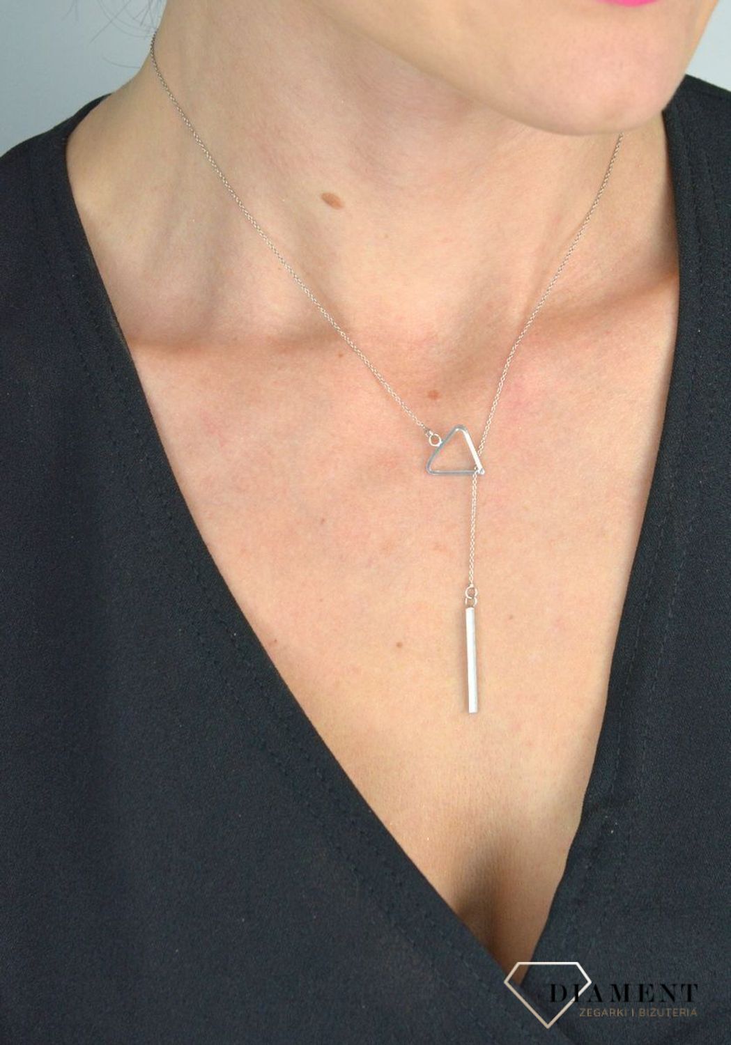 Srebrny naszyjnik celebrytka krawatka trójkąt przekładany DIA-NSZ-PATYCZEK2-925.jpg