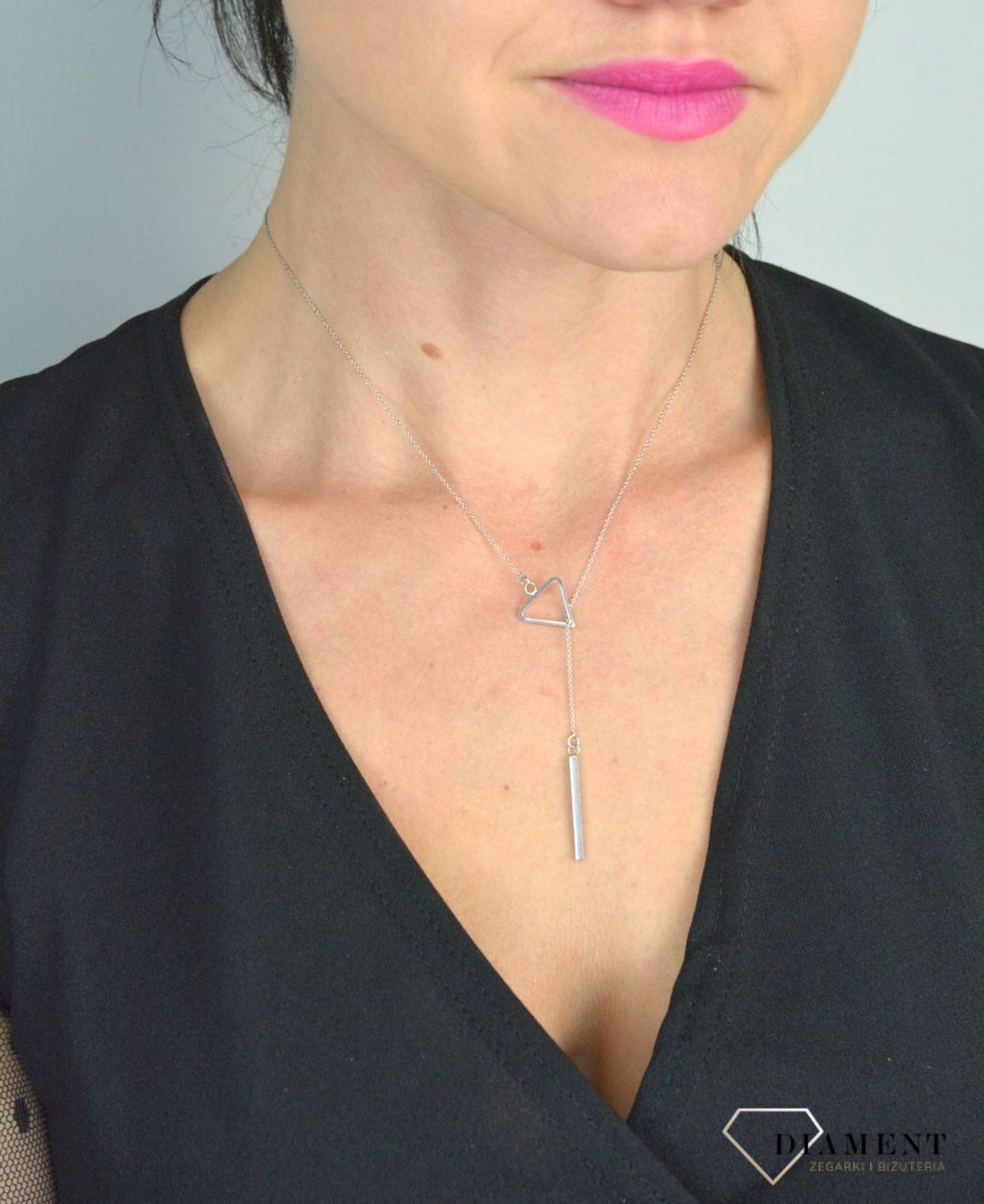 Srebrny naszyjnik celebrytka krawatka trójkąt przekładany DIA-NSZ-PATYCZEK2-925.jpg