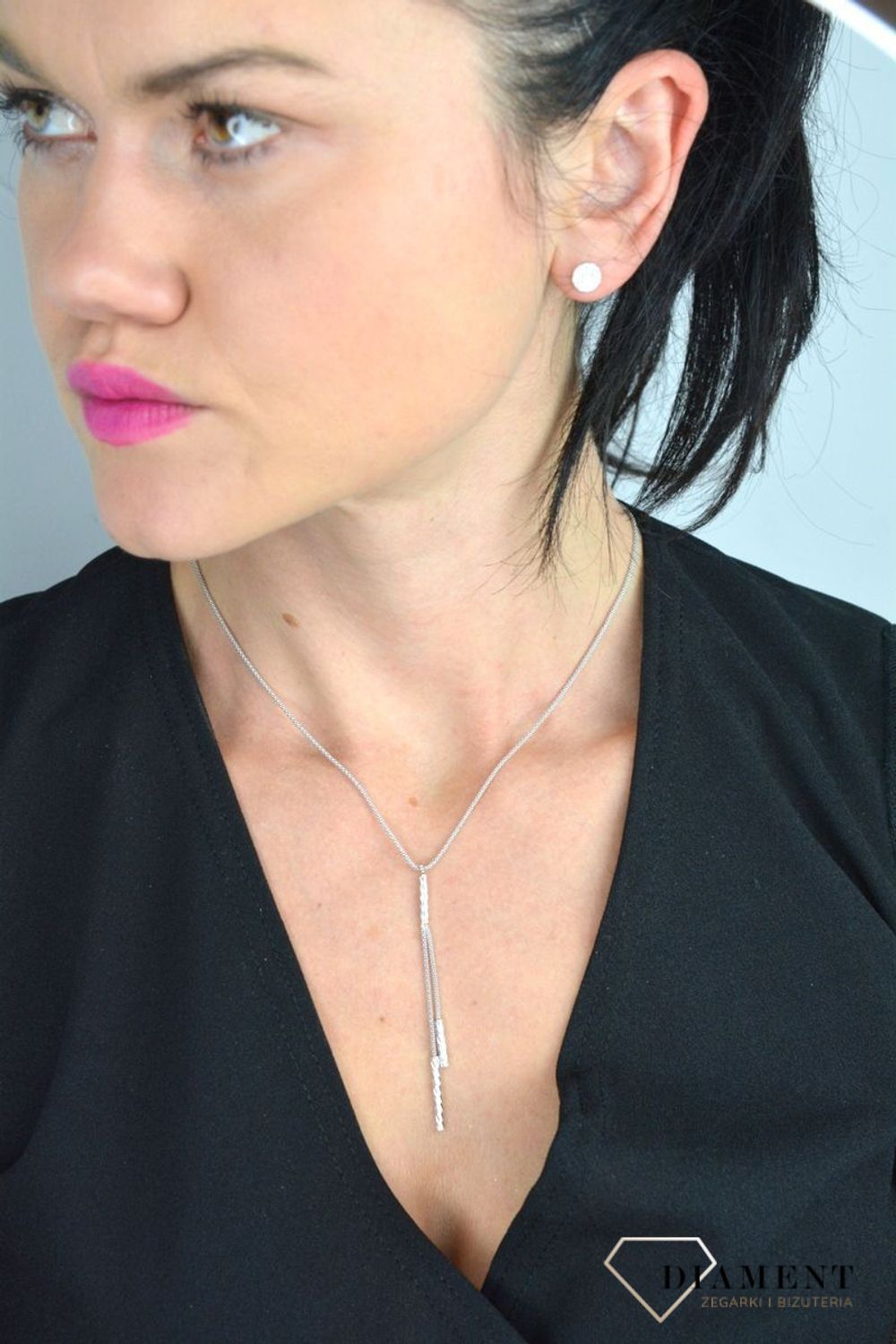 Srebrny naszyjnik krawatka wiszące rureczki DIA-NSZ-PATYCZKI-925.jpg