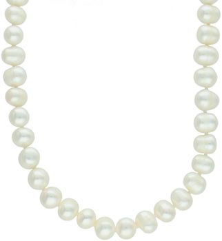 Naszyjnik z białych pereł hodowlanych 7–9 mm o nieregularnym kształcie. Długość 45 cm, supełkowany splot, magnetyczne zapięcie ze srebra 925 z cyrkonią. Elegancja i unikatowy styl (2).jpg
