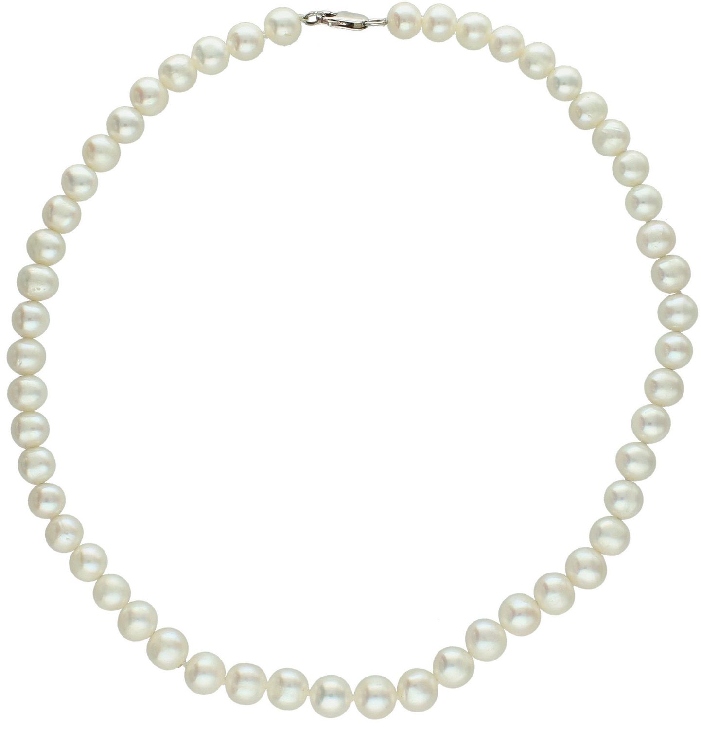 Naszyjnik z Białych Pereł Hodowlanych 8 mm – Srebro 925 – Długość 43 cm (3).jpg