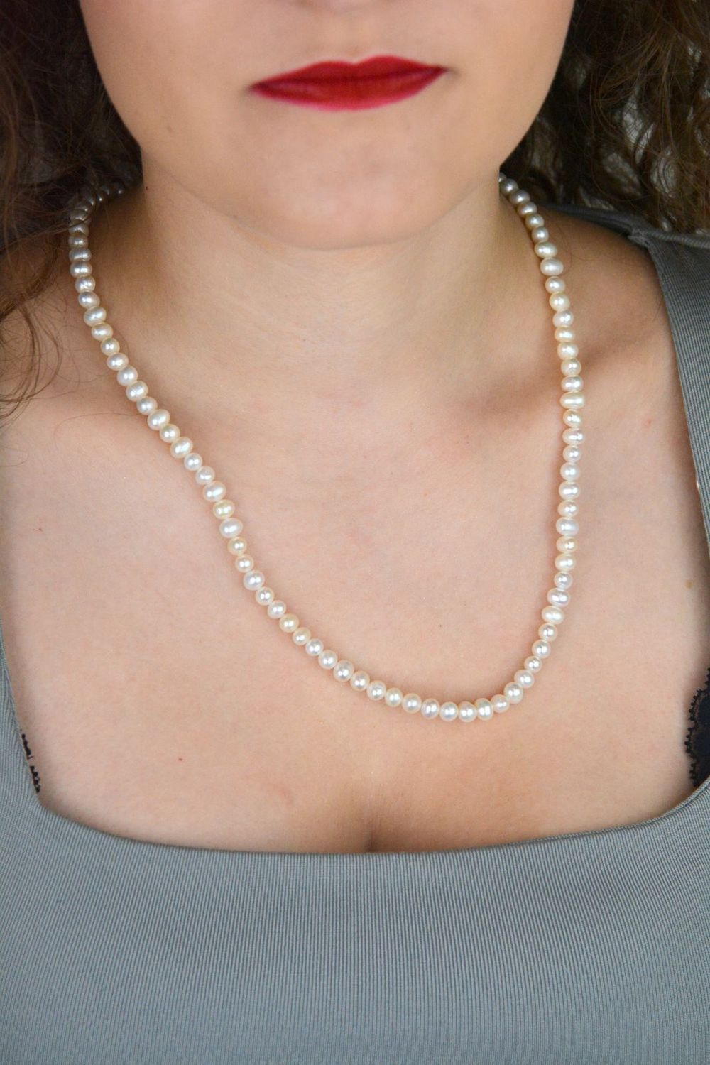 Naszyjnik z Białych Pereł 6 mm – Perły Hodowlane, Srebro 925, 55 cm (1).jpg