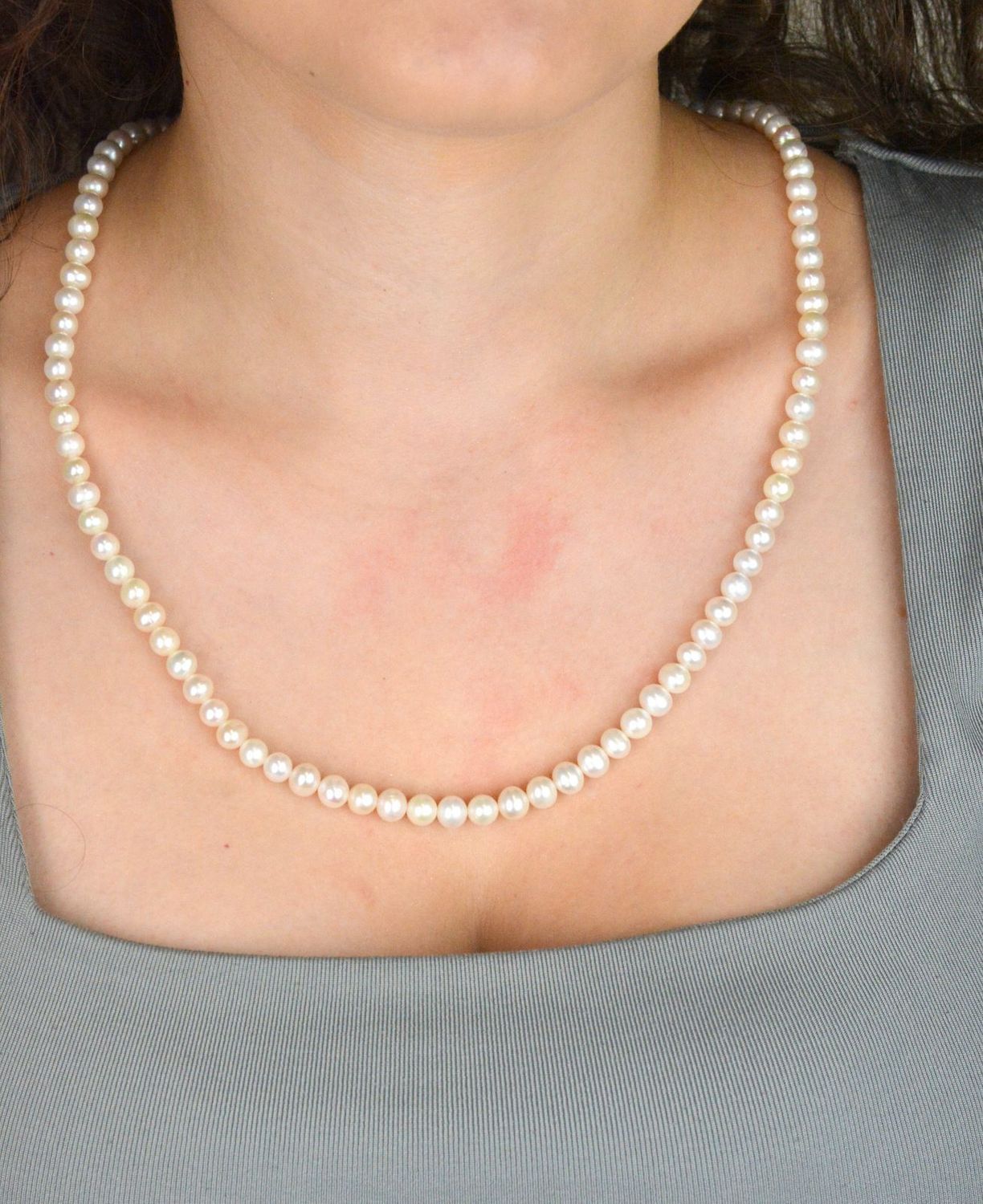 Naszyjnik z Białych Pereł Hodowlanych 5–6 mm – Długość 60 cm – Srebro 925.jpg