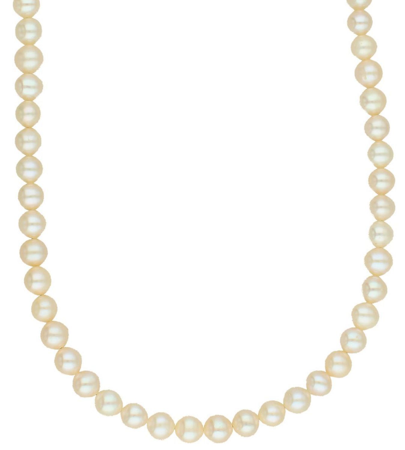 Naszyjnik z naturalnych pereł łososiowych 6 mm  Srebro 925  Długość 50 cm (2).jpg