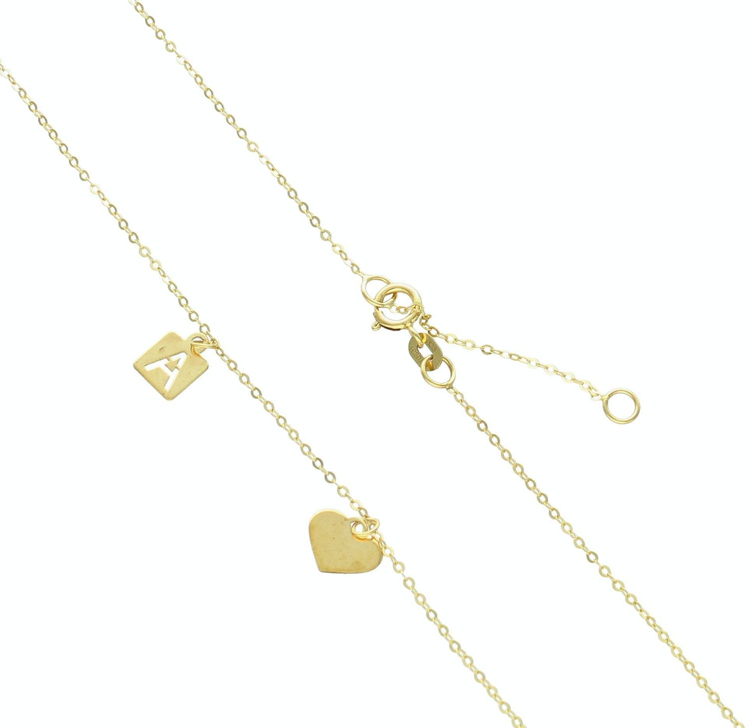 Złoty naszyjnik damski 333 celebrytka delikatne serduszko DIA-NSZ-PL0172NG8K+A. Naszyjnik złoty celebrytka. Złoty naszyjnik celebrytka 333. Naszyjnik celebrytka ze serduszkiem. Celebrytka złota idealny pomysł na prezent (1.jpg